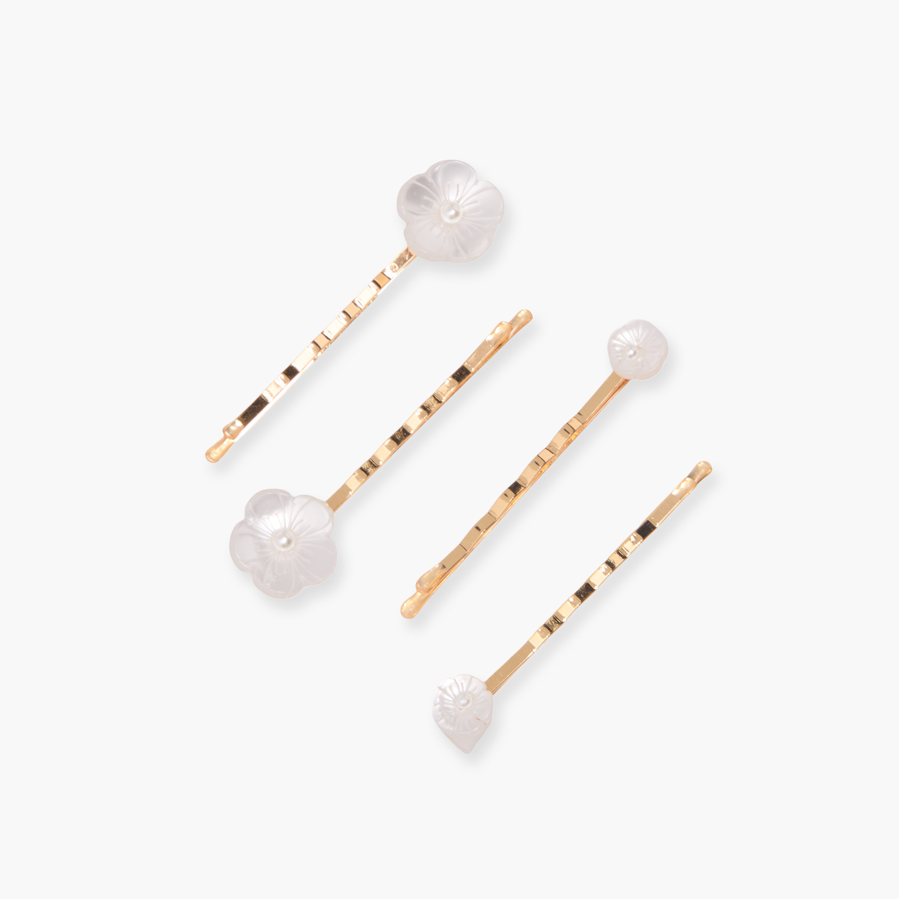 طقم دبابيس شعر 4 قطع بتزيينات زهرية-women-hairaccessories-hairpins-image-2