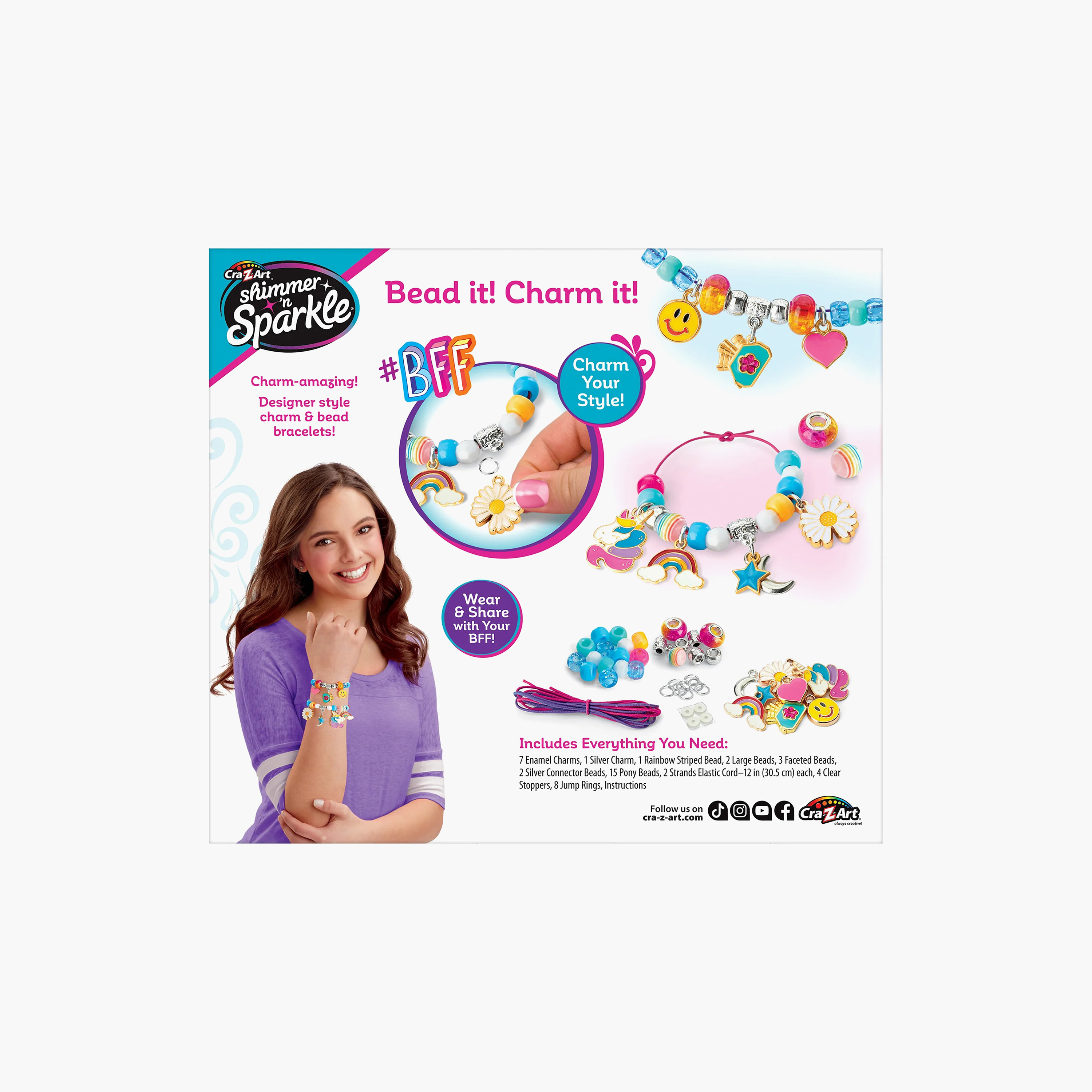 Cra-Z-Art BFF Charm Kit with Elastic Cords-school-artsandcrafts-image-1