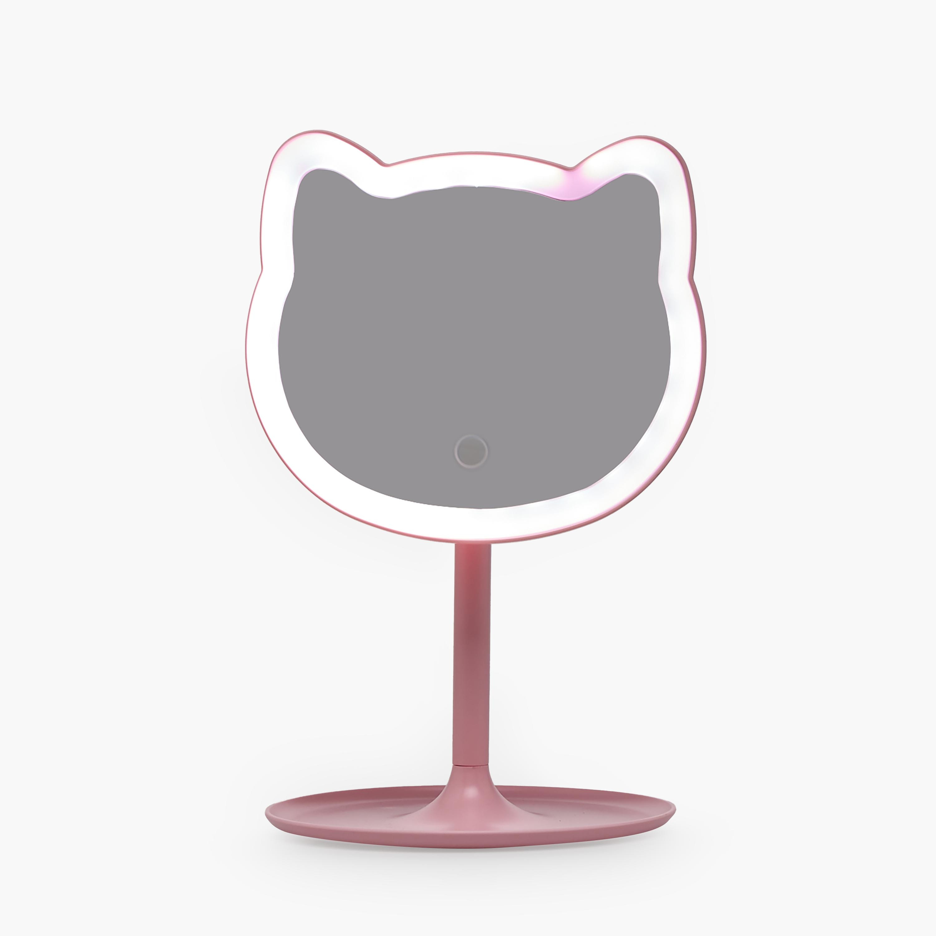 Findz Cat Shaped Vanity Mirror with LED Light-beautyandpersonalcare-makeup-brushesandaccessories-makeupmirror-image-5