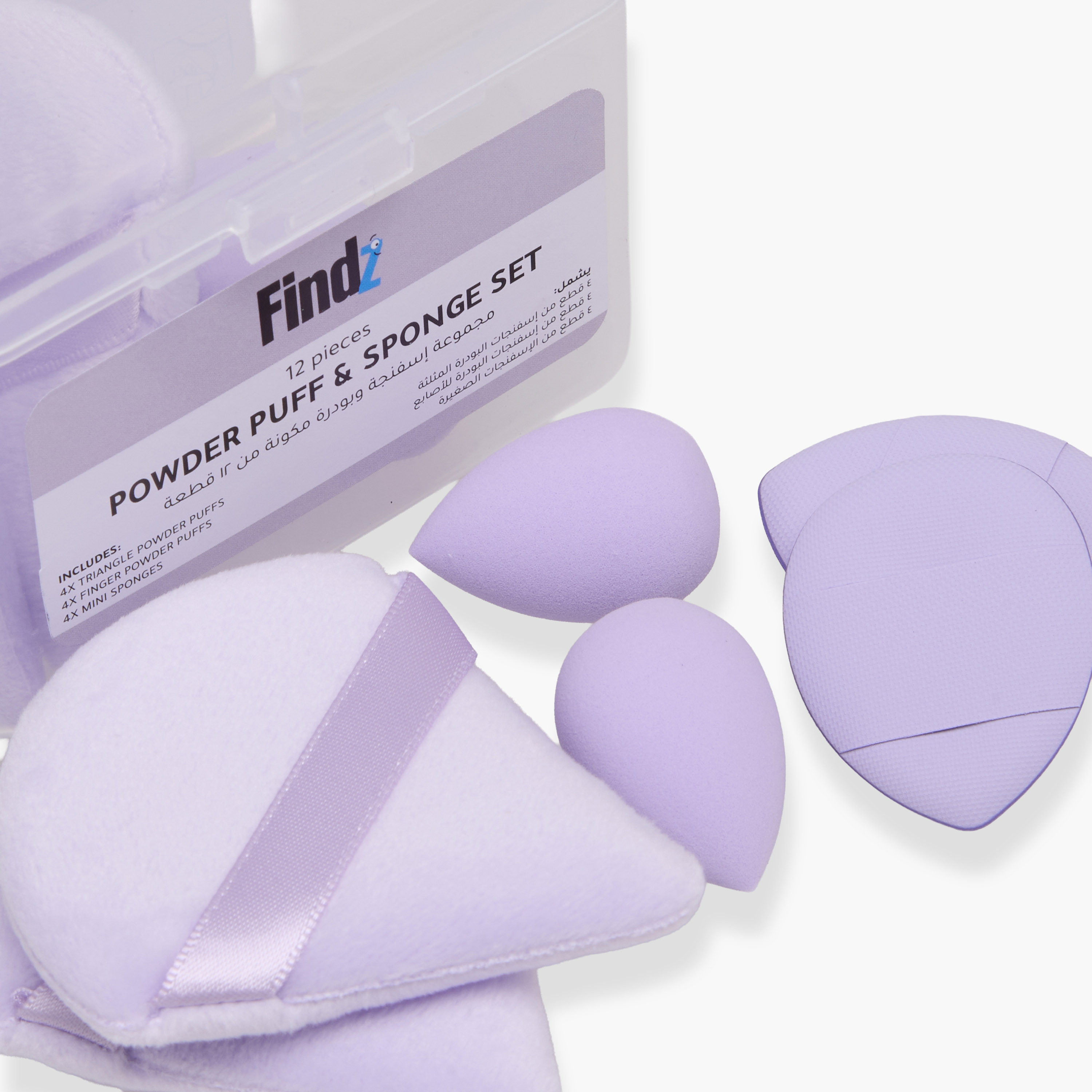 Findz 12-Piece Powder Puff and Sponge Set-beautyandpersonalcare-makeup-brushesandaccessories-accessories-image-3