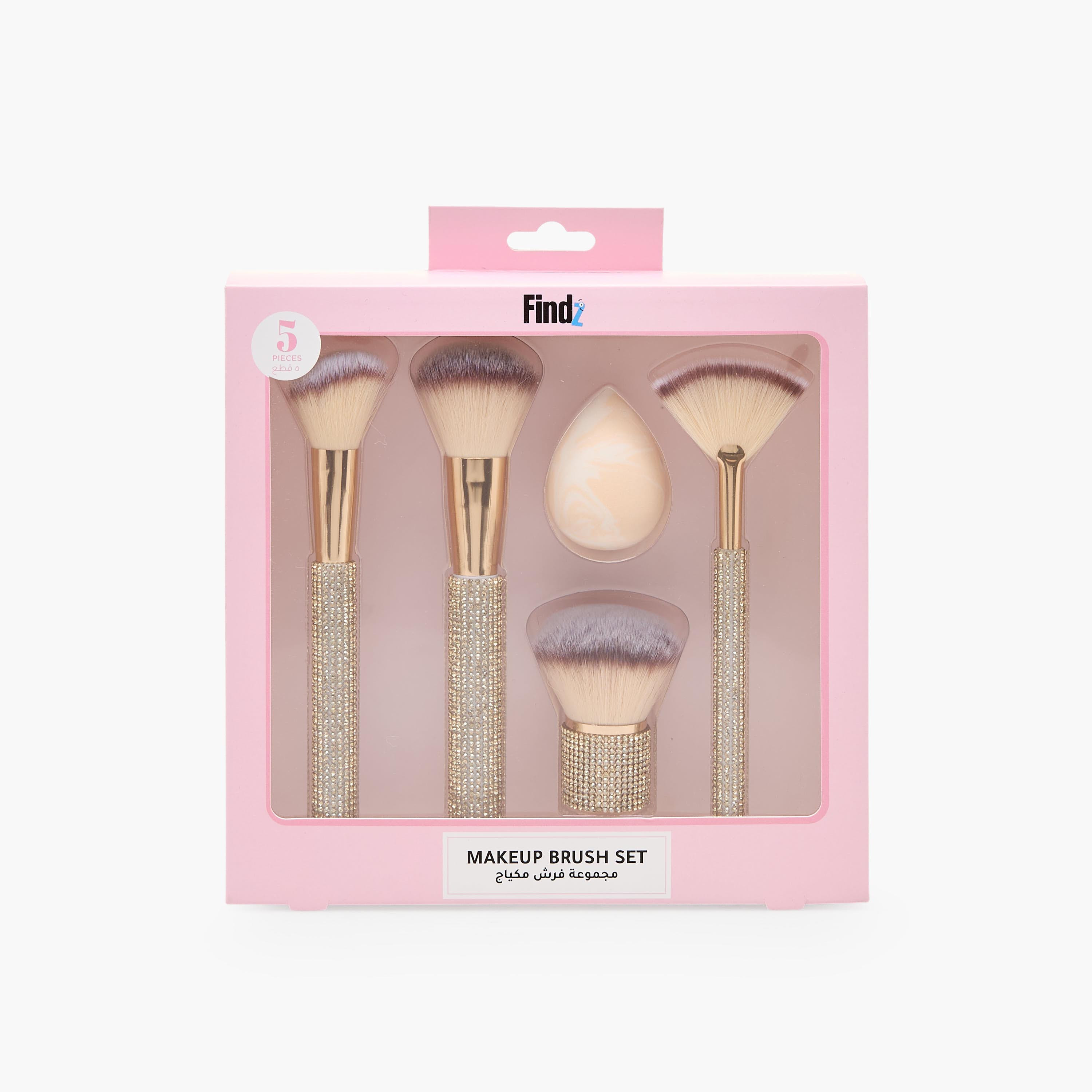 Findz 5-Piece Embellished Makeup Brush Set-beautyandpersonalcare-makeup-brushesandaccessories-brushes-image-6