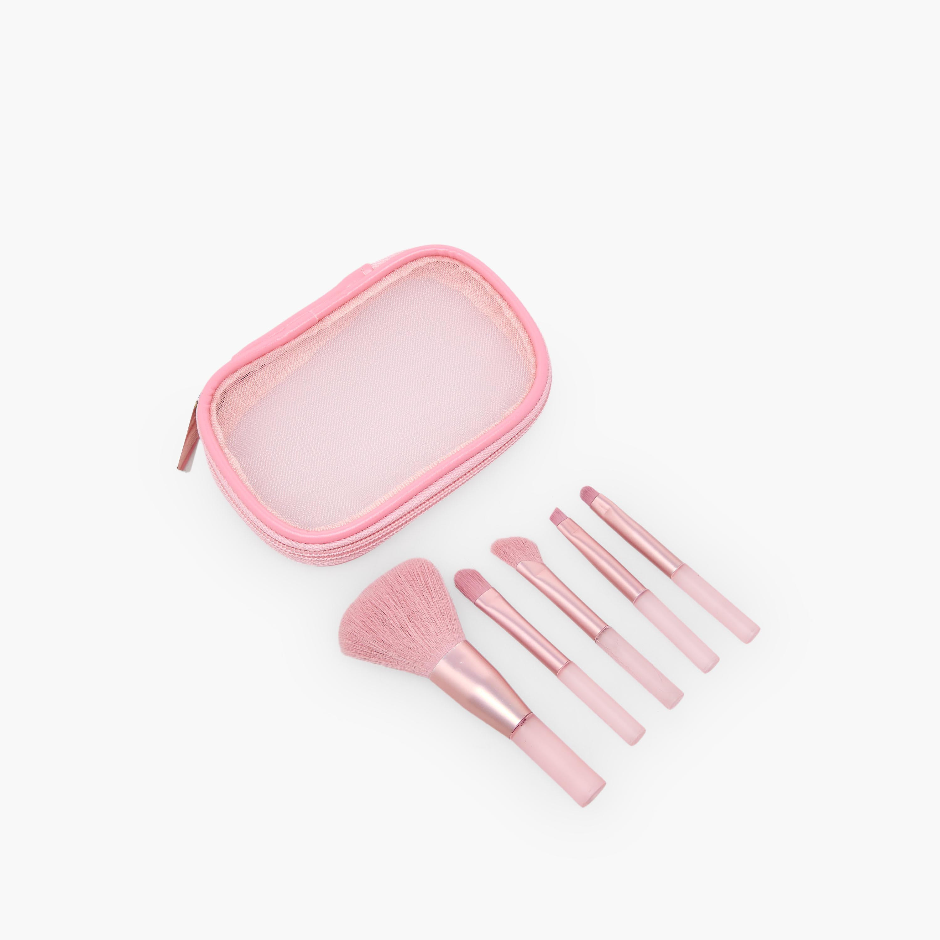 Findz 5-Piece Makeup Brush Set with Pouch-beautyandpersonalcare-makeup-brushesandaccessories-brushes-image-1