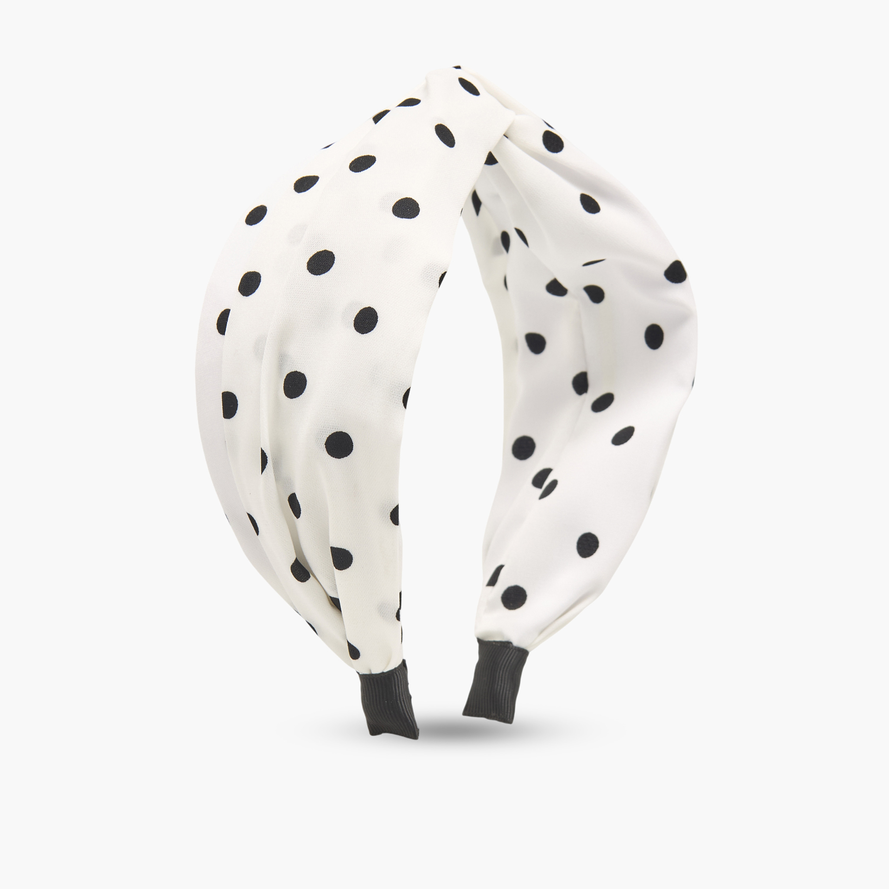 Polka Dot Knotted Headband-women-hairaccessories-bands-image-1