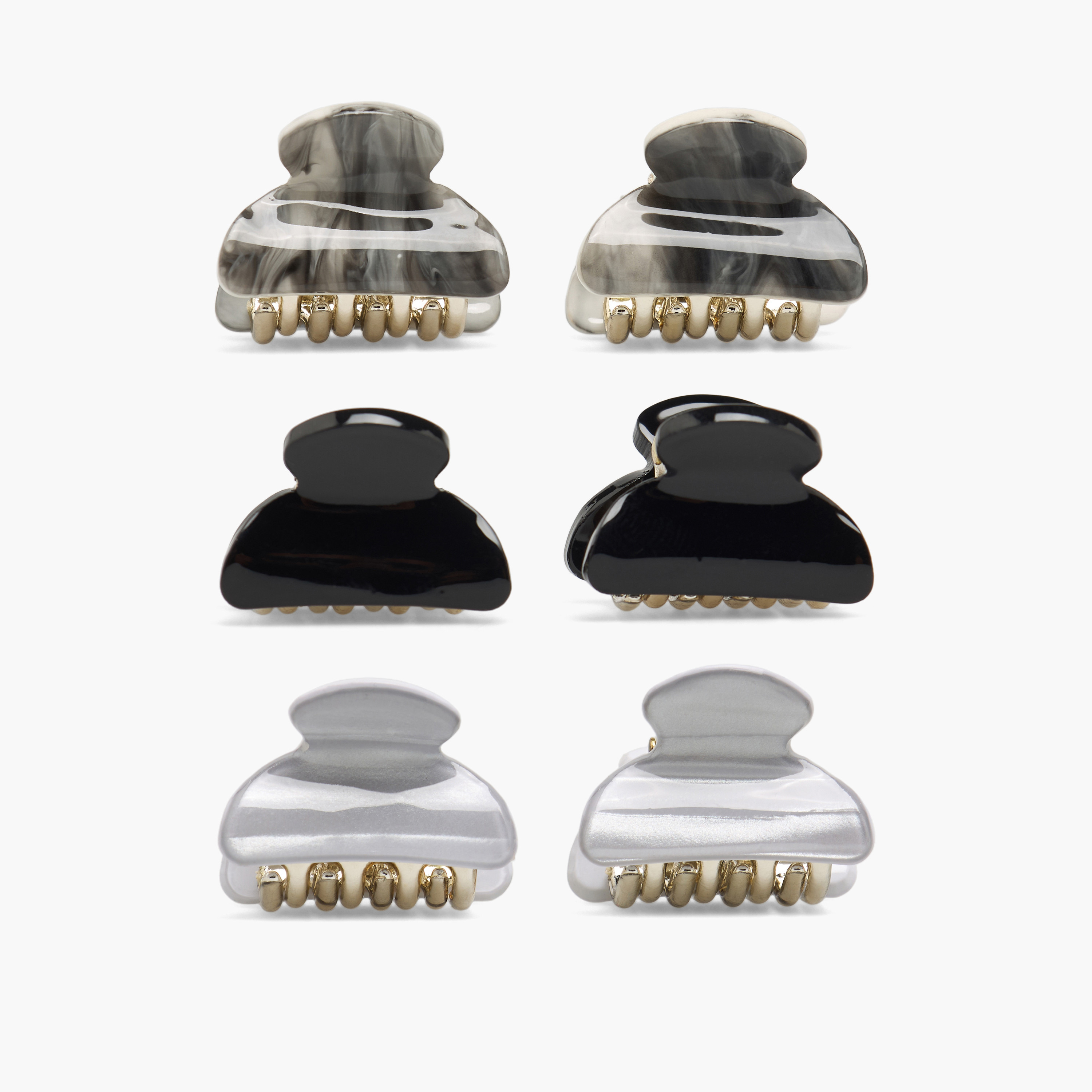 Pack of 6 Curved Hair Clamps with Assorted Design-women-hairaccessories-clamps-image-1
