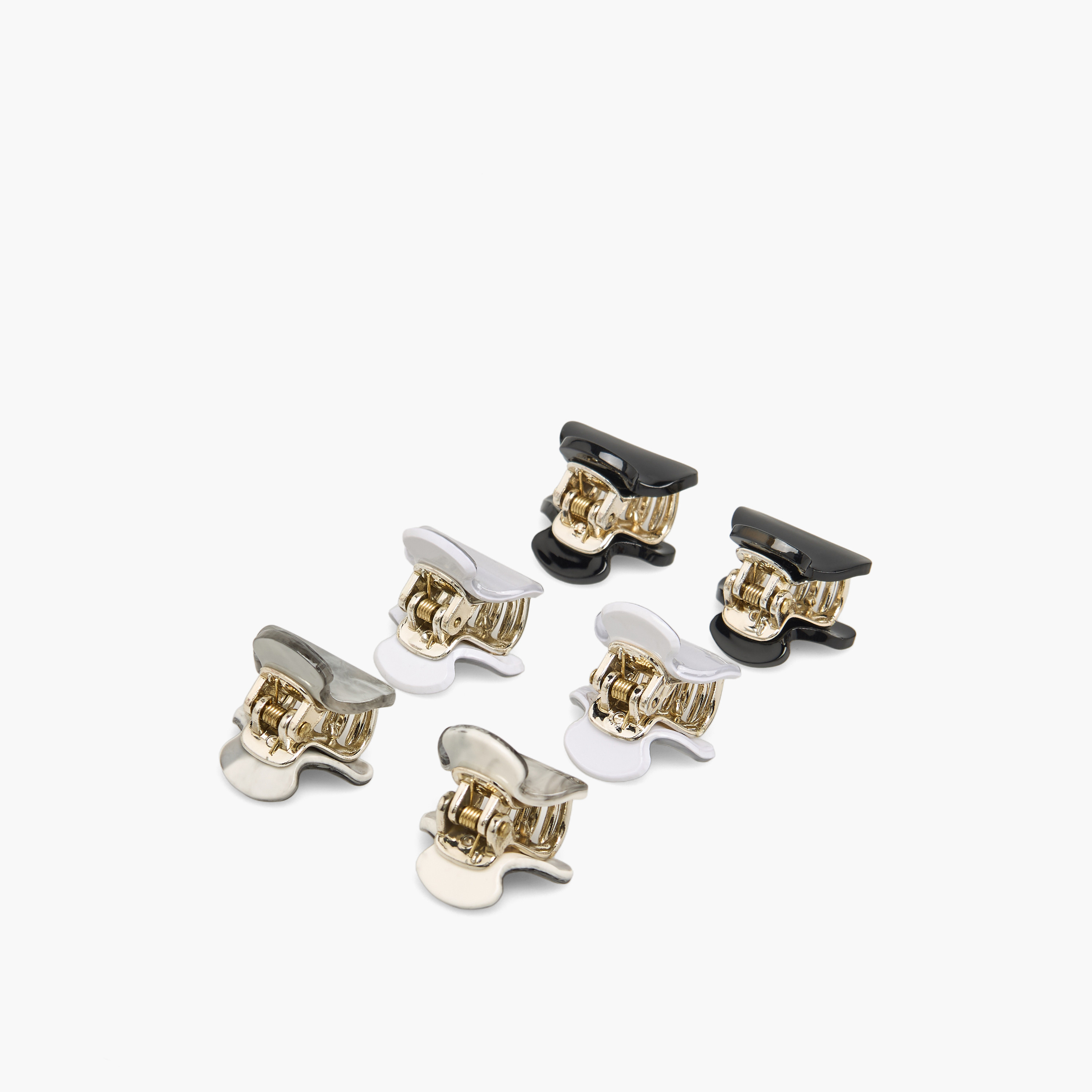 Pack of 6 Curved Hair Clamps with Assorted Design-women-hairaccessories-clamps-image-5