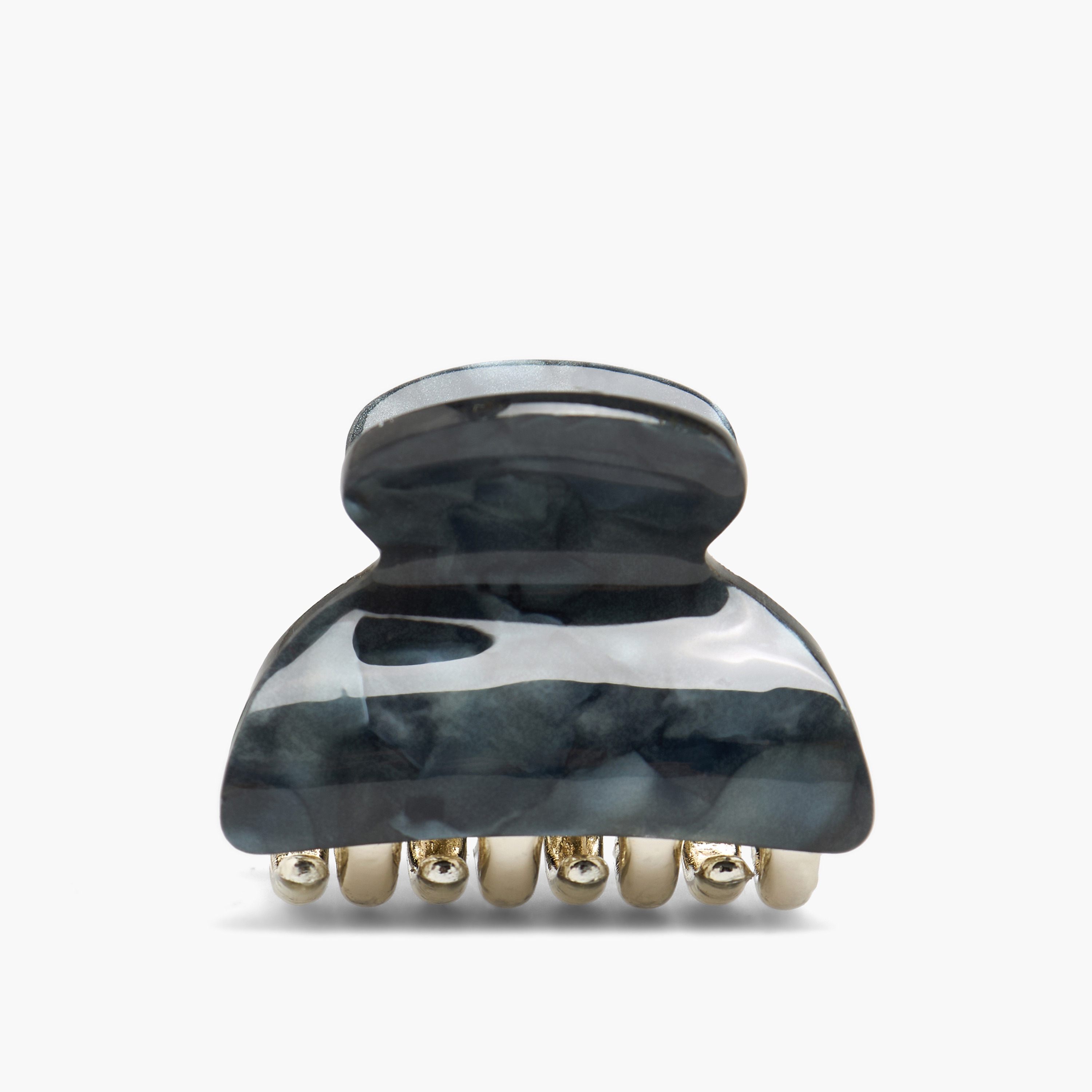 Pack of 3 Curved Hair Clamps with Marble Design-women-hairaccessories-clamps-image-2