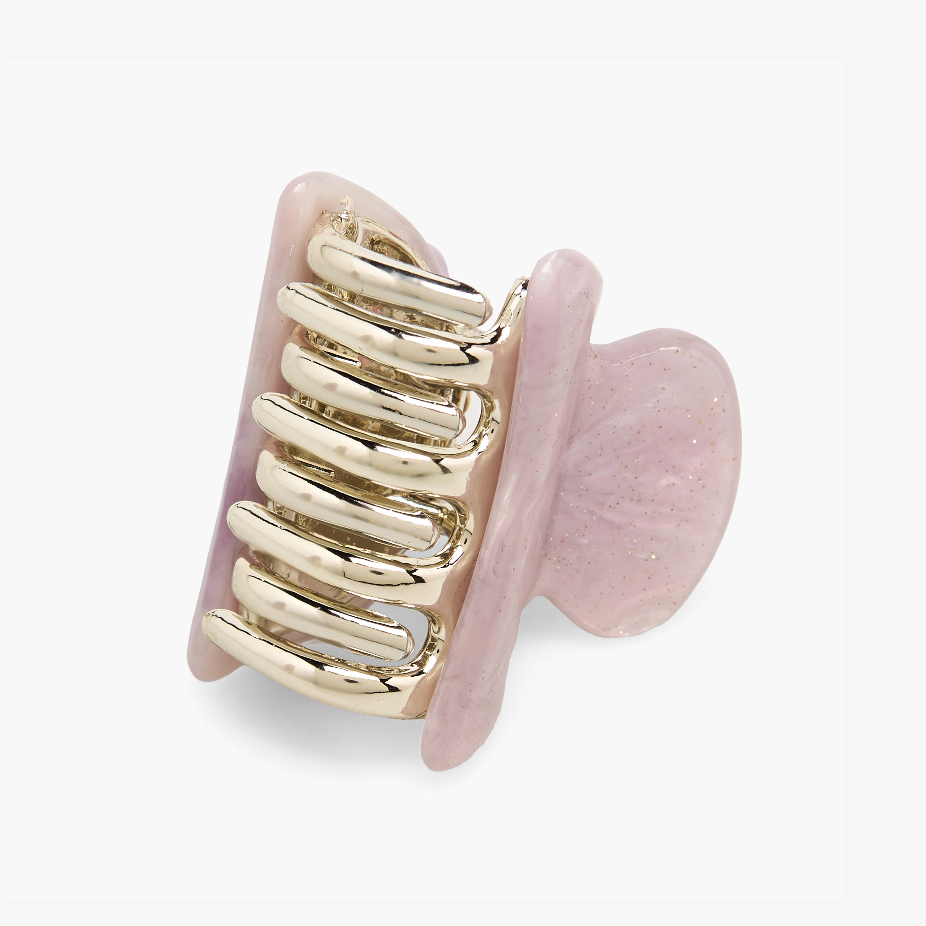 Pack of 3 Curved Hair Clamps with Marble Design-women-hairaccessories-clamps-image-5