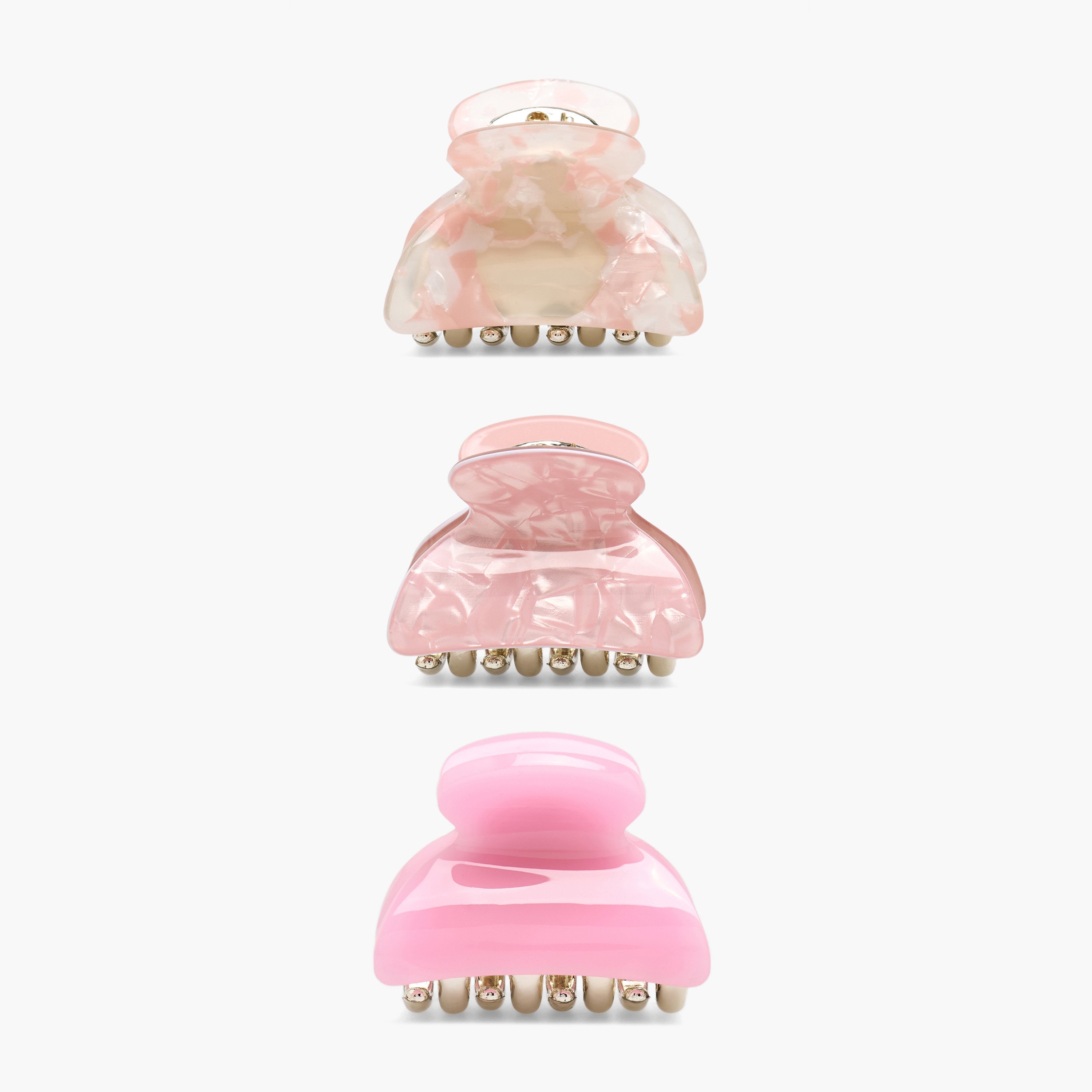 Pack of 3 Curved Hair Clamps with Assorted Design-women-hairaccessories-clamps-image-1