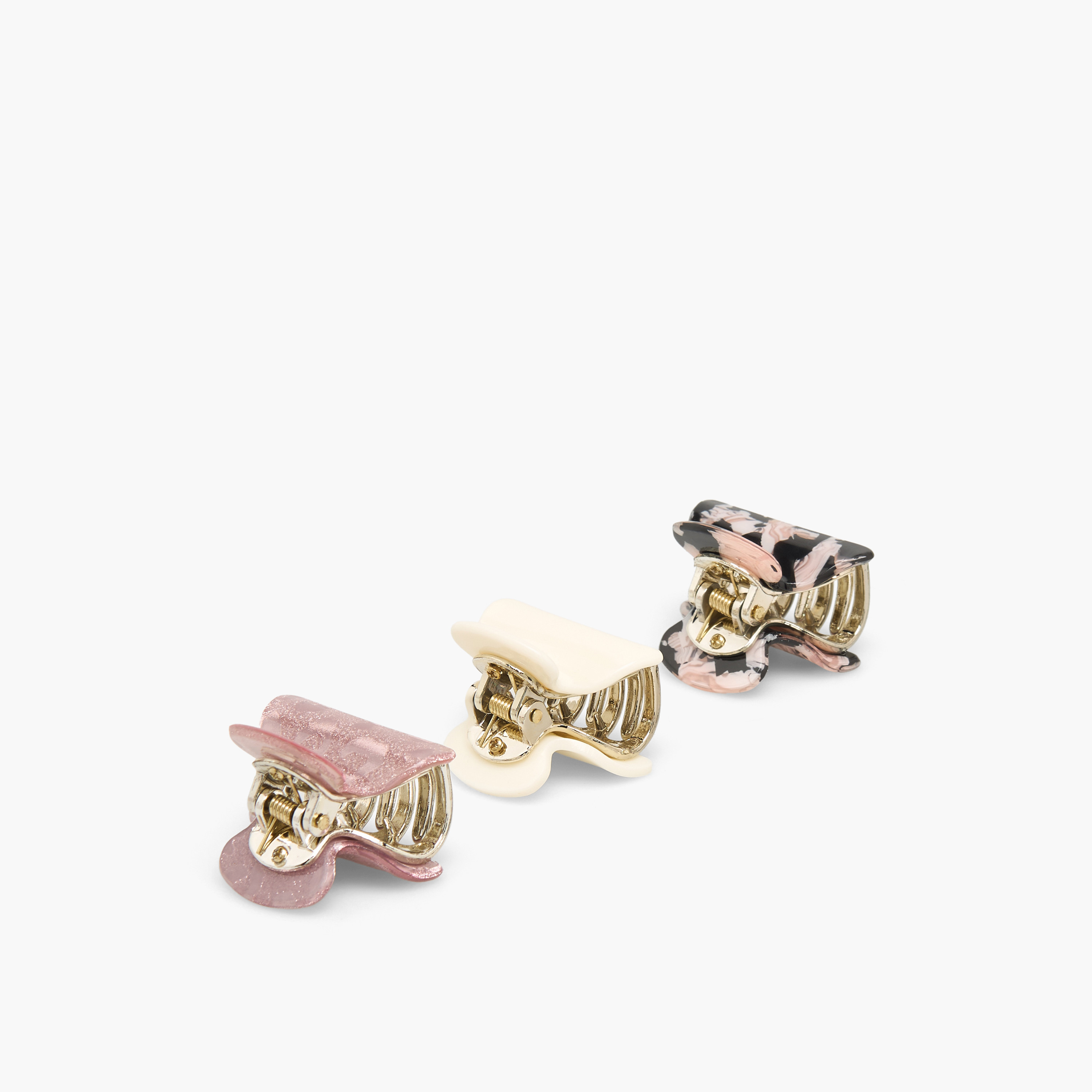Pack of 3 Curved Hair Clamps with Assorted Design-women-hairaccessories-clamps-image-5