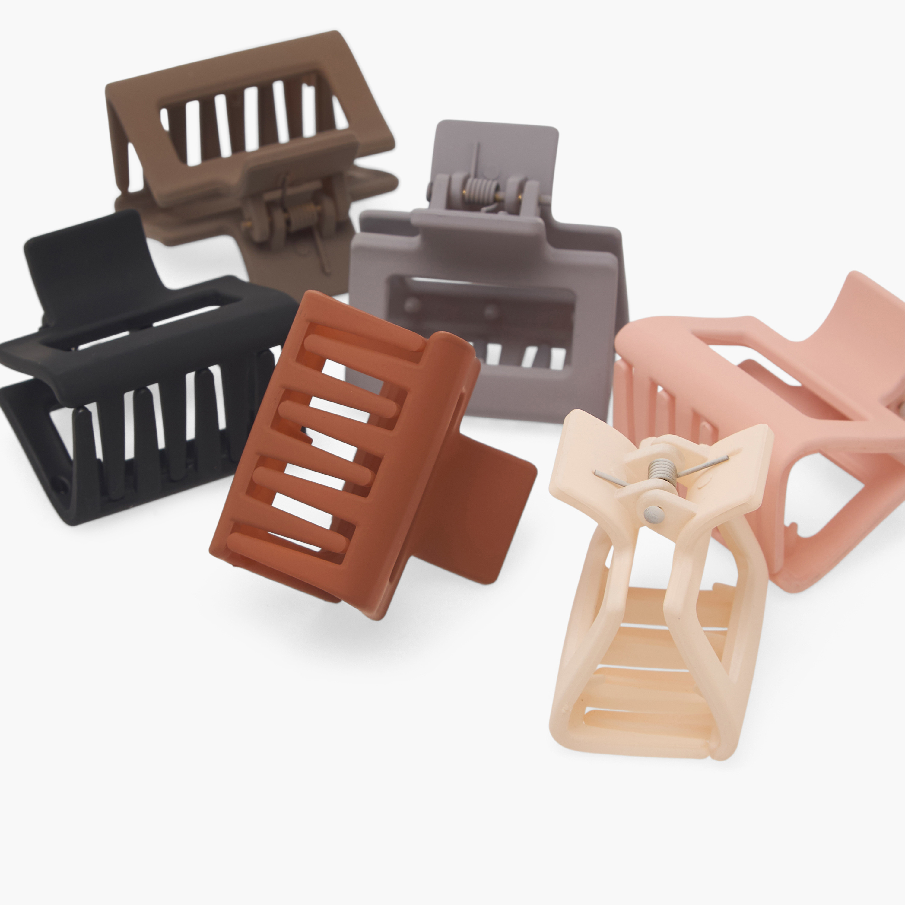 مشابك شعر سادة - طقم 6 قطع-women-hairaccessories-clamps-image-9