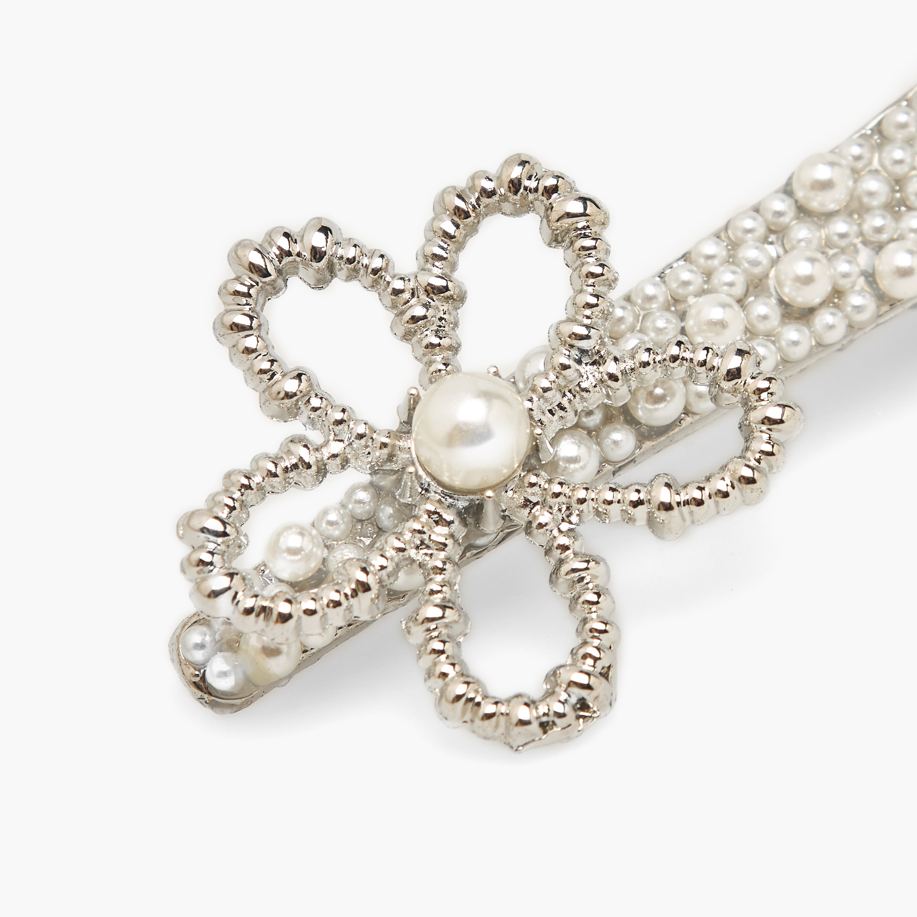 Pack of 2 Pearl Hair Clips with Embellishments-women-hairaccessories-clips-image-4