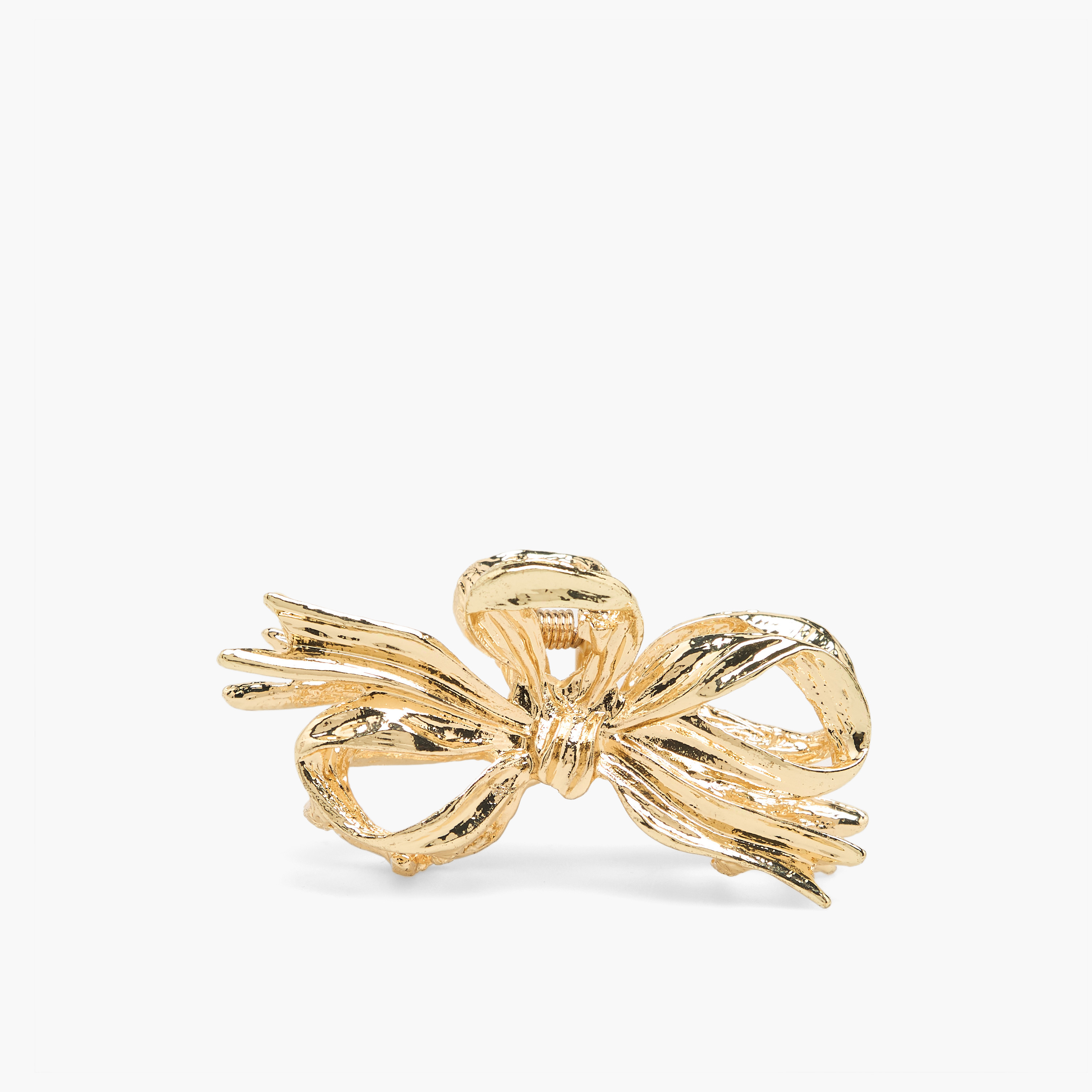 Metallic Bow Hair Claw-women-hairaccessories-clamps-image-1