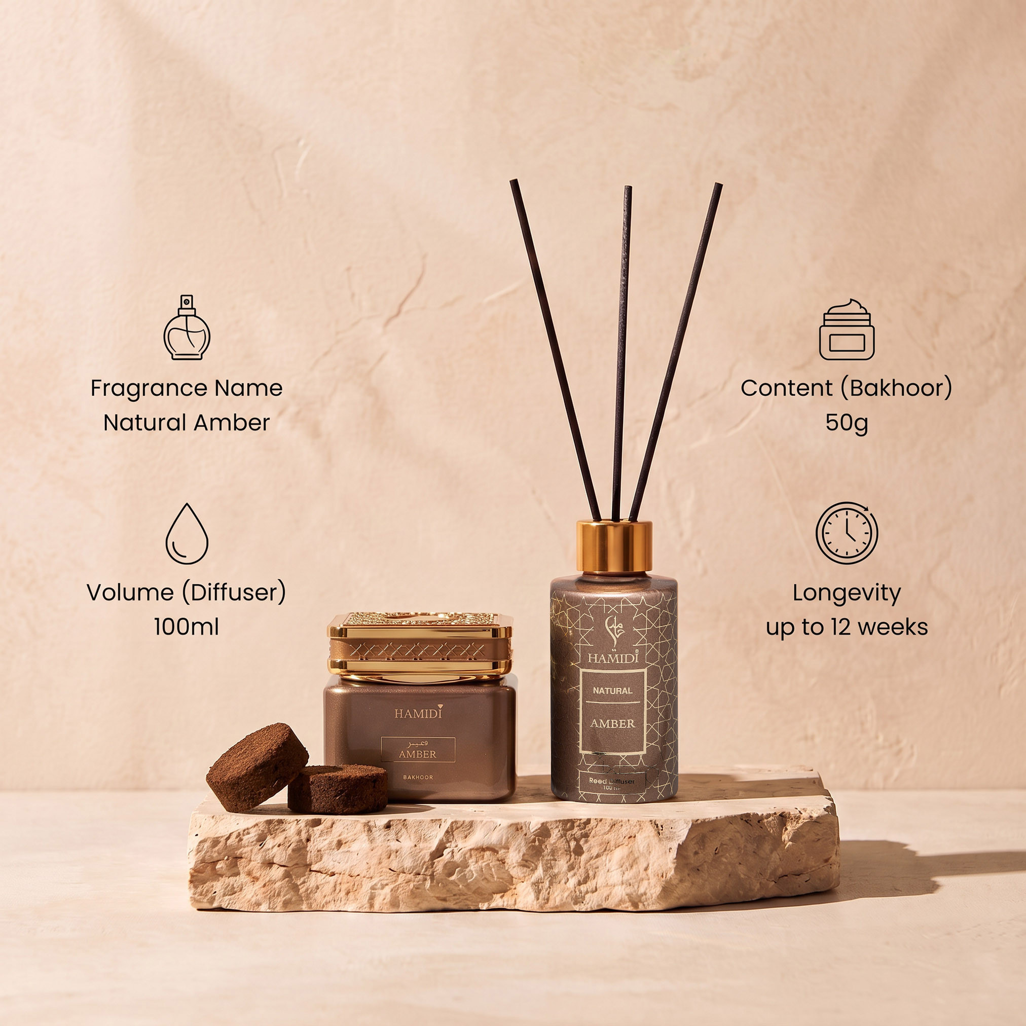 Hamidi 2-Piece Natural Amber Muattar and Reed Diffuser Gift Set-household-homefragrance-fragrancegiftset-image-5