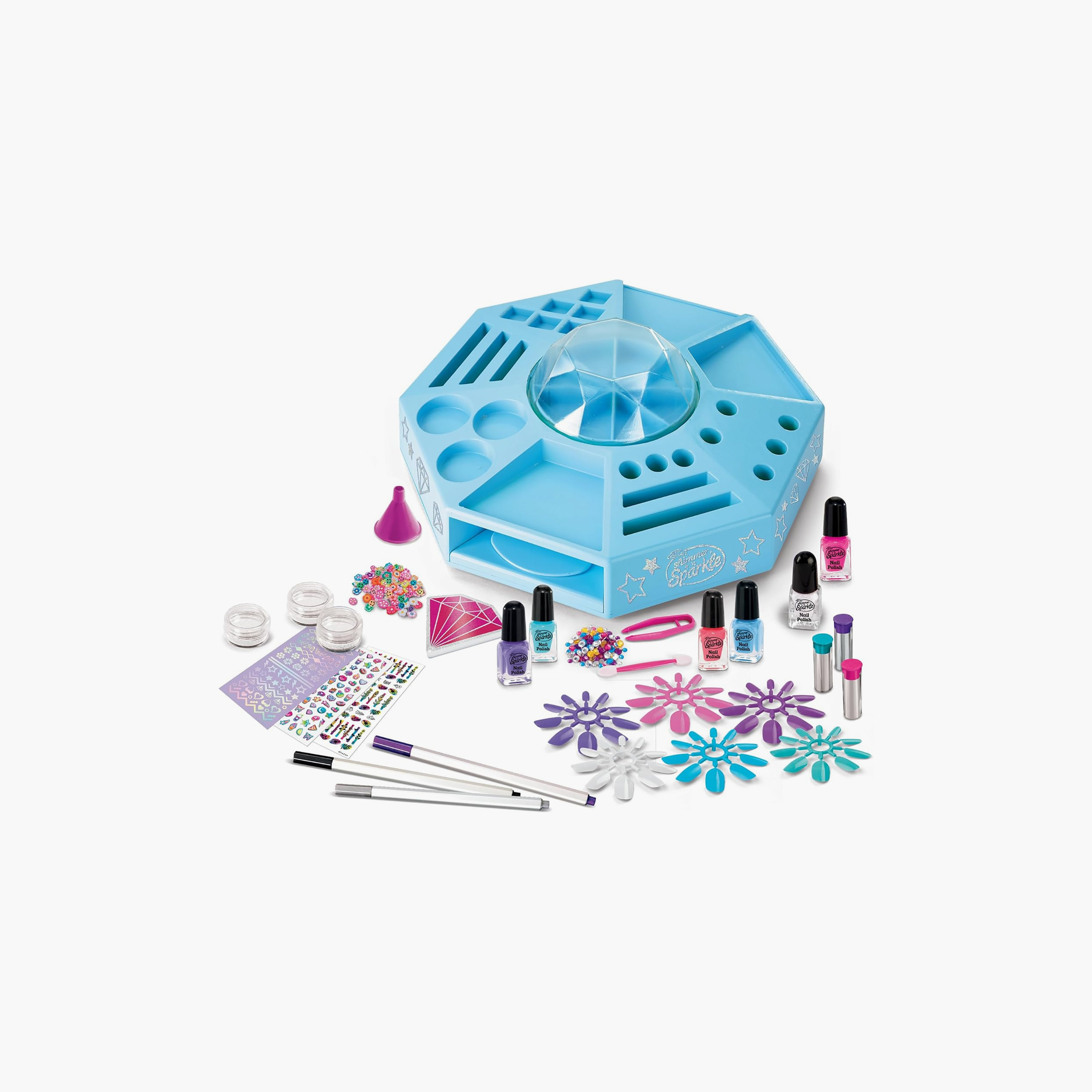 Shimmer N Sparkle Nail Art Studio Set-toys-roleplay-makeupandcosmeticsets-image-1