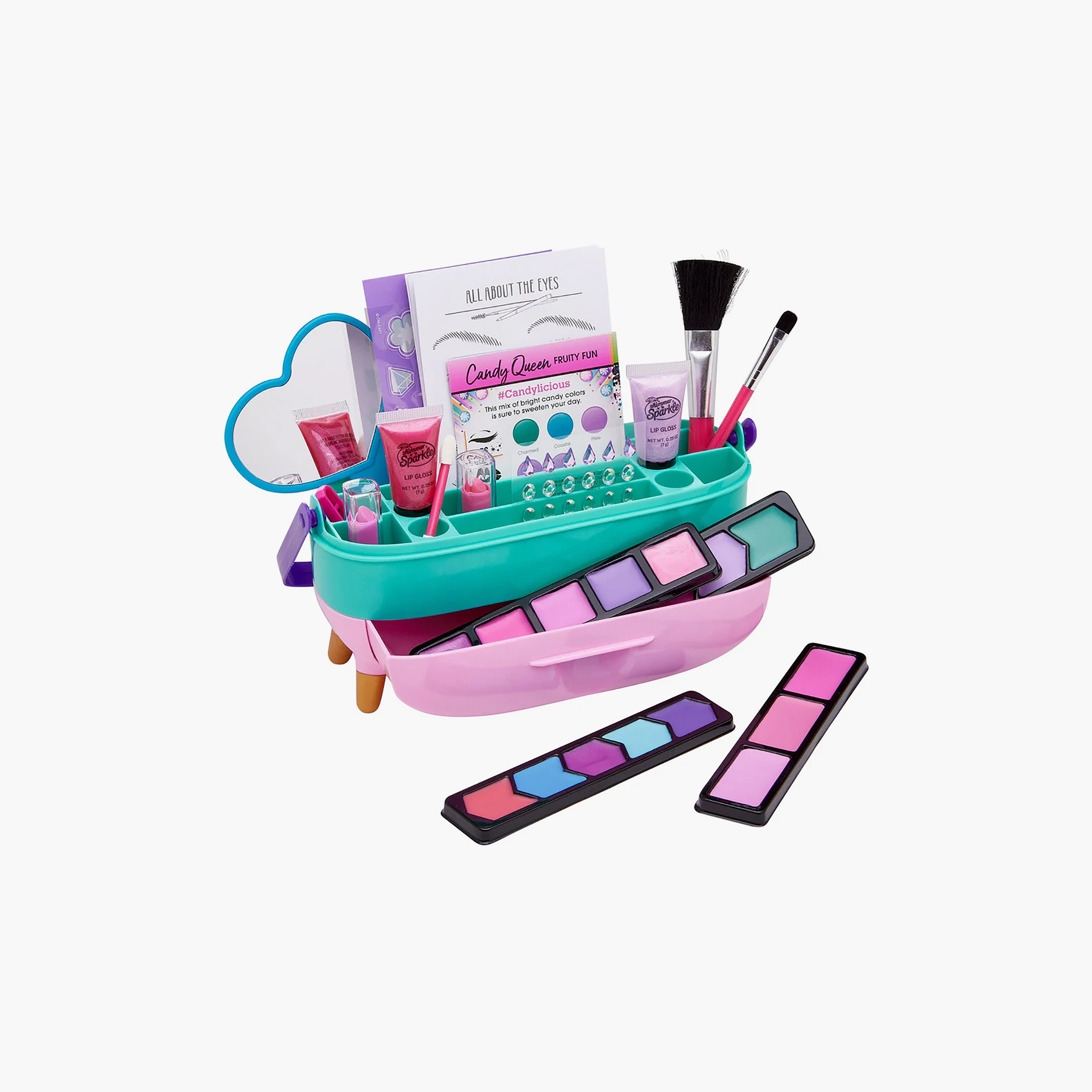 Shimmer N Sparkle All-In-One Beauty Caddy Cosmetic Set-toys-roleplay-makeupandcosmeticsets-image-2