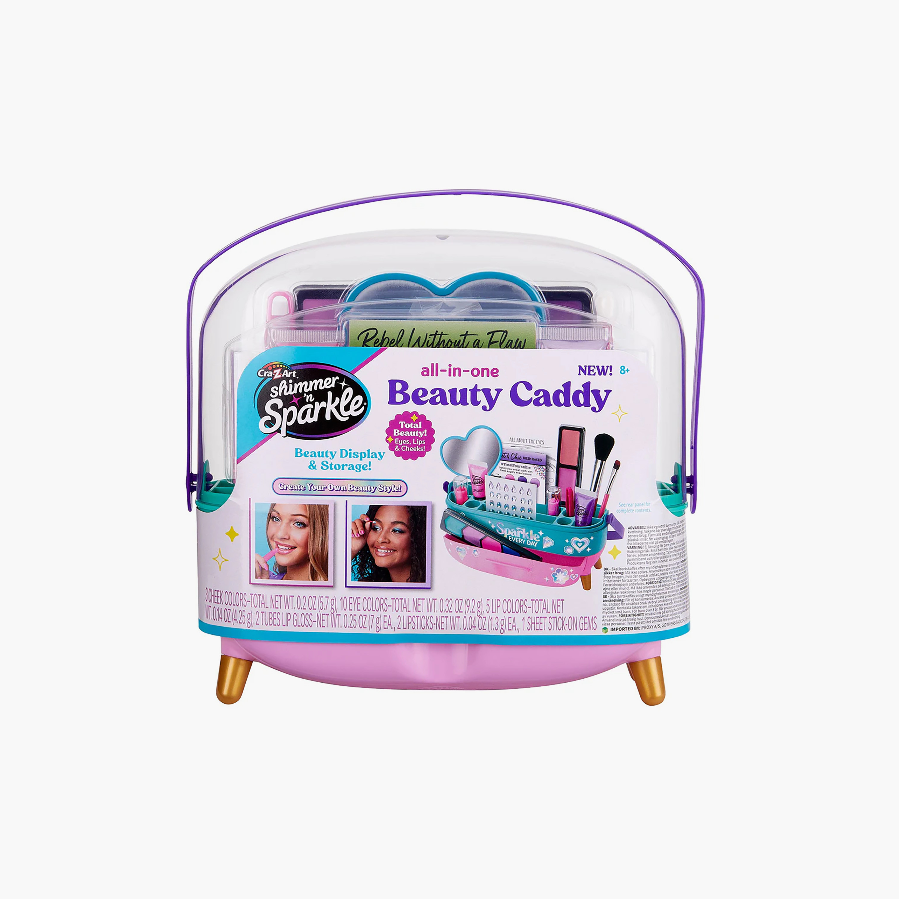 Shimmer N Sparkle All-In-One Beauty Caddy Cosmetic Set-toys-roleplay-makeupandcosmeticsets-image-3