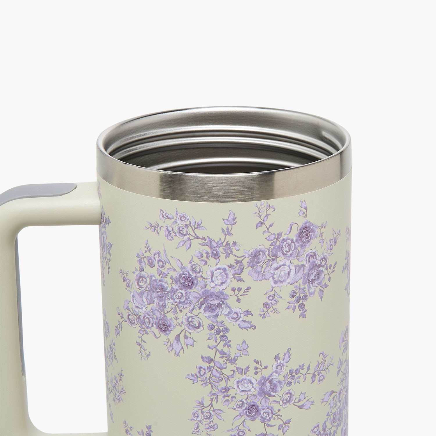 Floral Print Double Wall Stainless Steel Tumbler with Straw-household-dining-drinkserveware-bottles-image-6