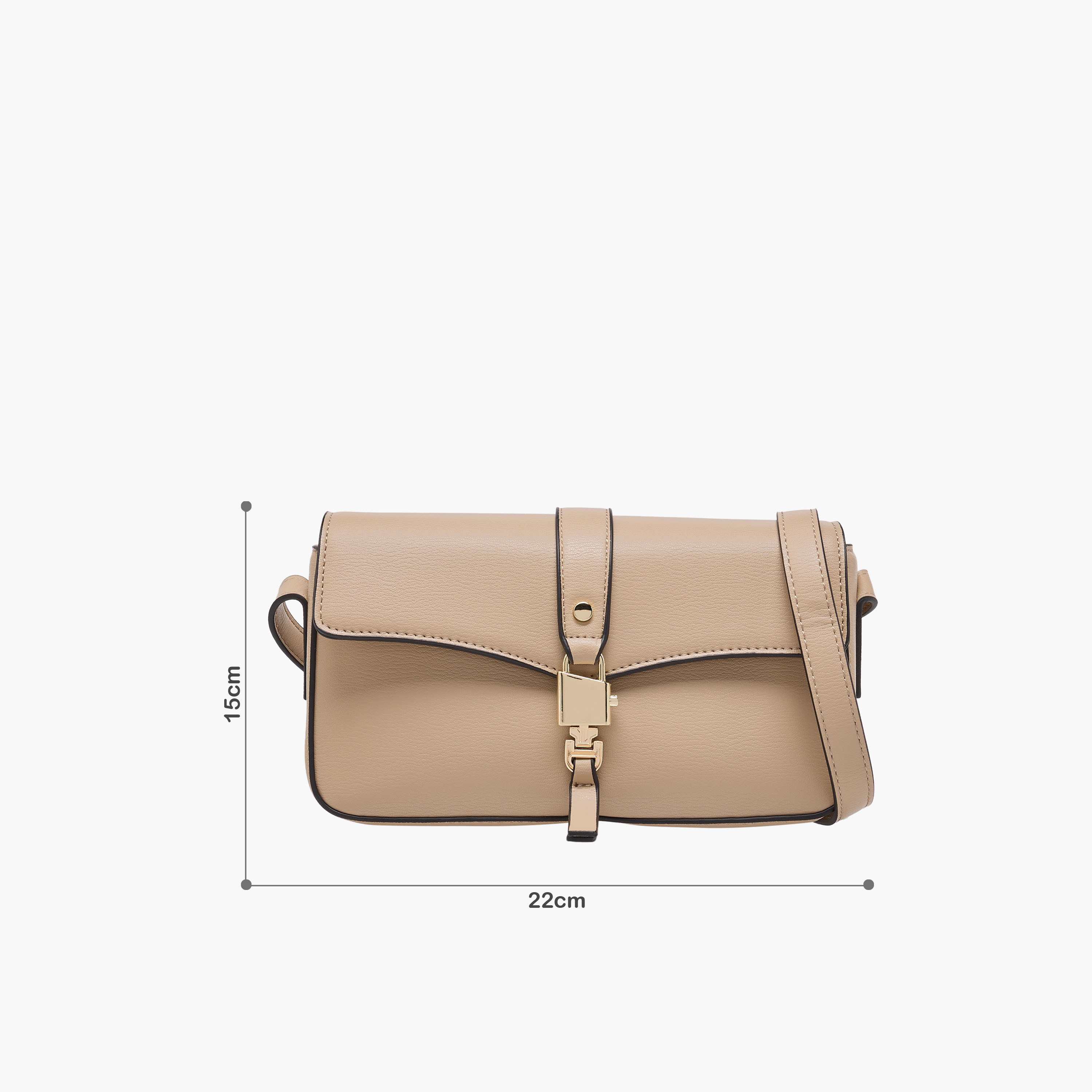 Sasha Solid Crossbody Bag with Adjustable Strap-women-bagsandwallets-handbags-image-2