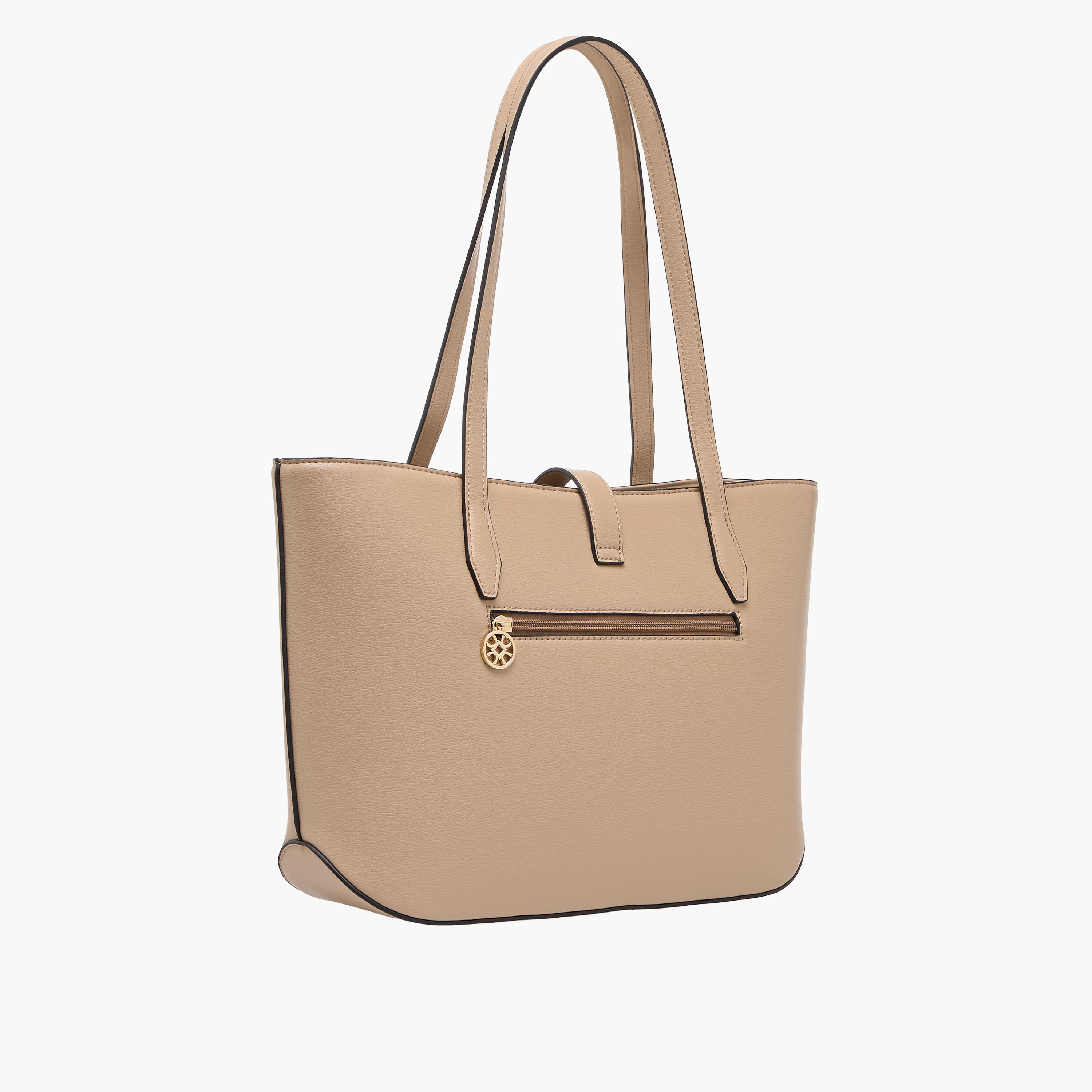 Sasha Solid Tote Bag with Double Handle-women-bagsandwallets-handbags-image-4