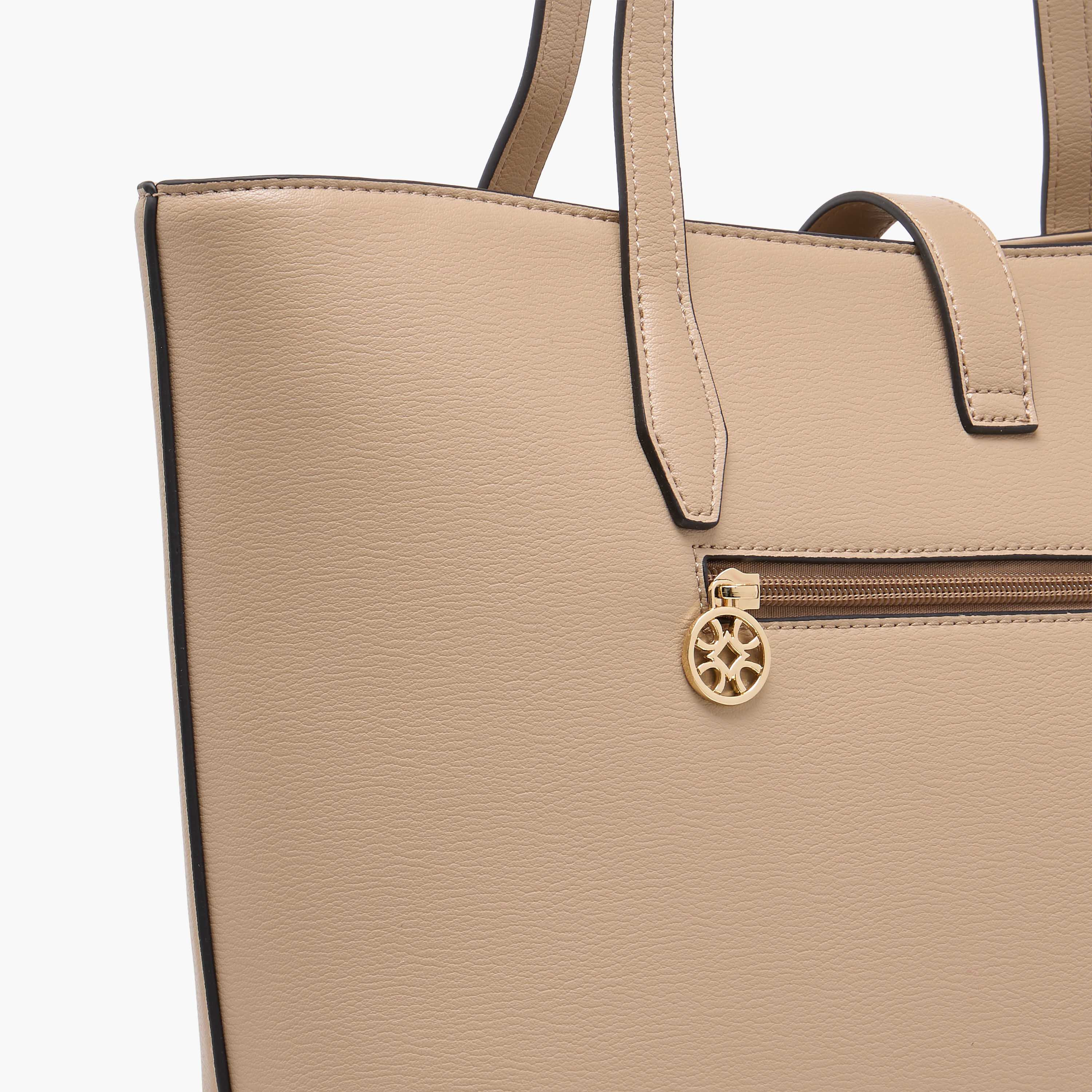 Sasha Solid Tote Bag with Double Handle-women-bagsandwallets-handbags-image-6