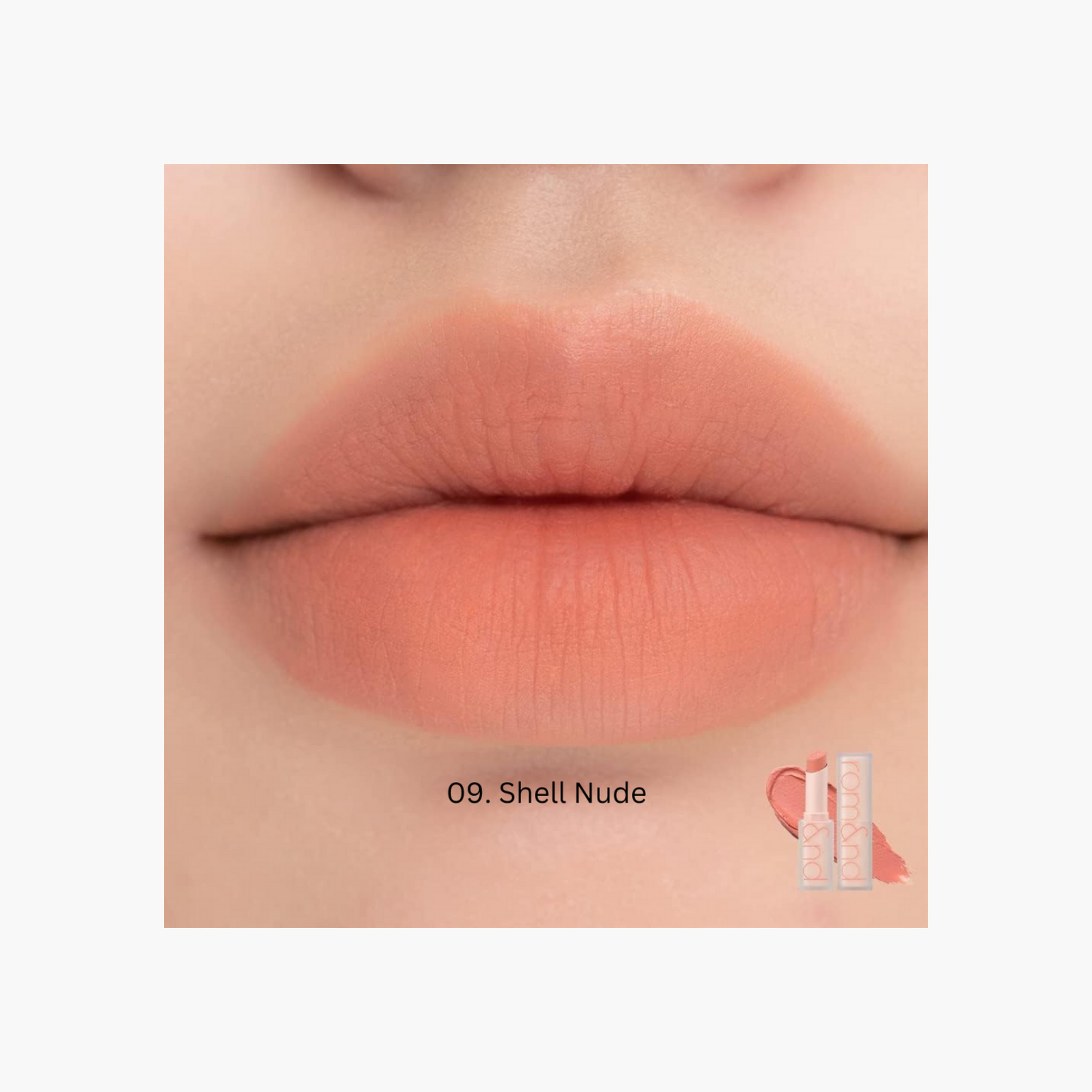 Rom&nd Zero Matte Lipstick - 09 Shell Nude-beautyandpersonalcare-makeup-lips-lipsticks-image-2