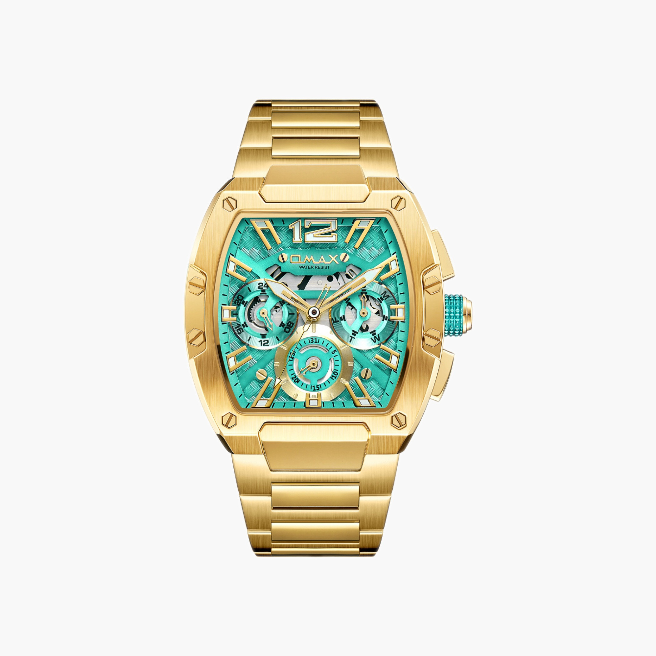 OMAX Two-Tone Stainless Steel Men's Watch-men-watchesandjewellery-watches-image-4