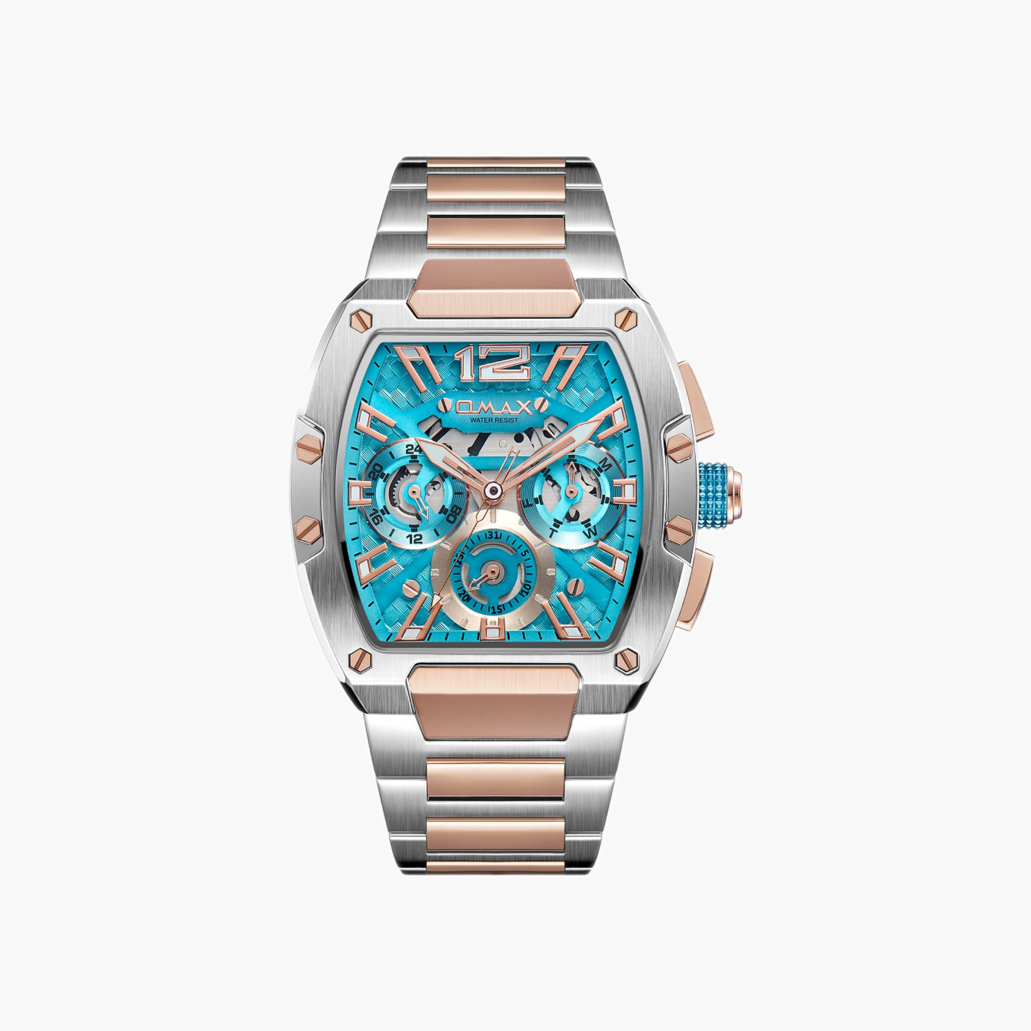 OMAX Two-Tone Stainless Steel Men's Watch-men-watchesandjewellery-watches-image-1