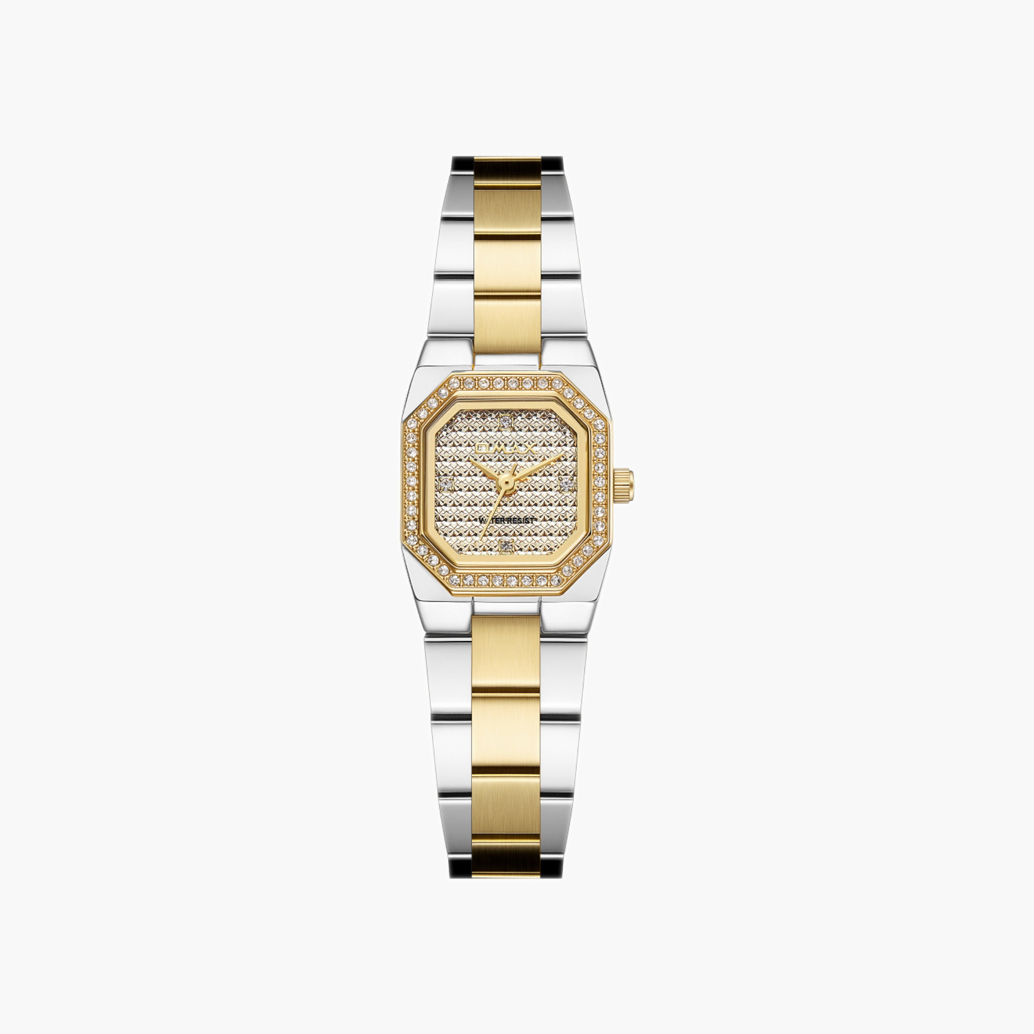 OMAX Two-Tone Metal Strap Watch-women-watchesandjewellery-watches-image-25