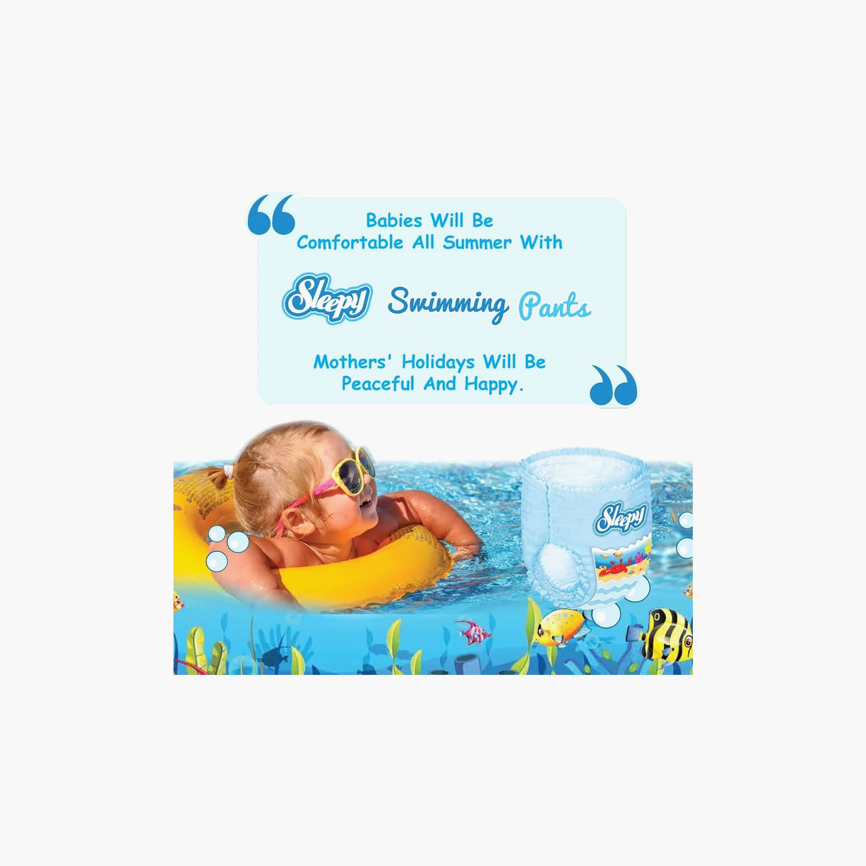 Sleepy 14-Piece Swimming Pants - 5 - 6-baby-diapering-diapers-image-2