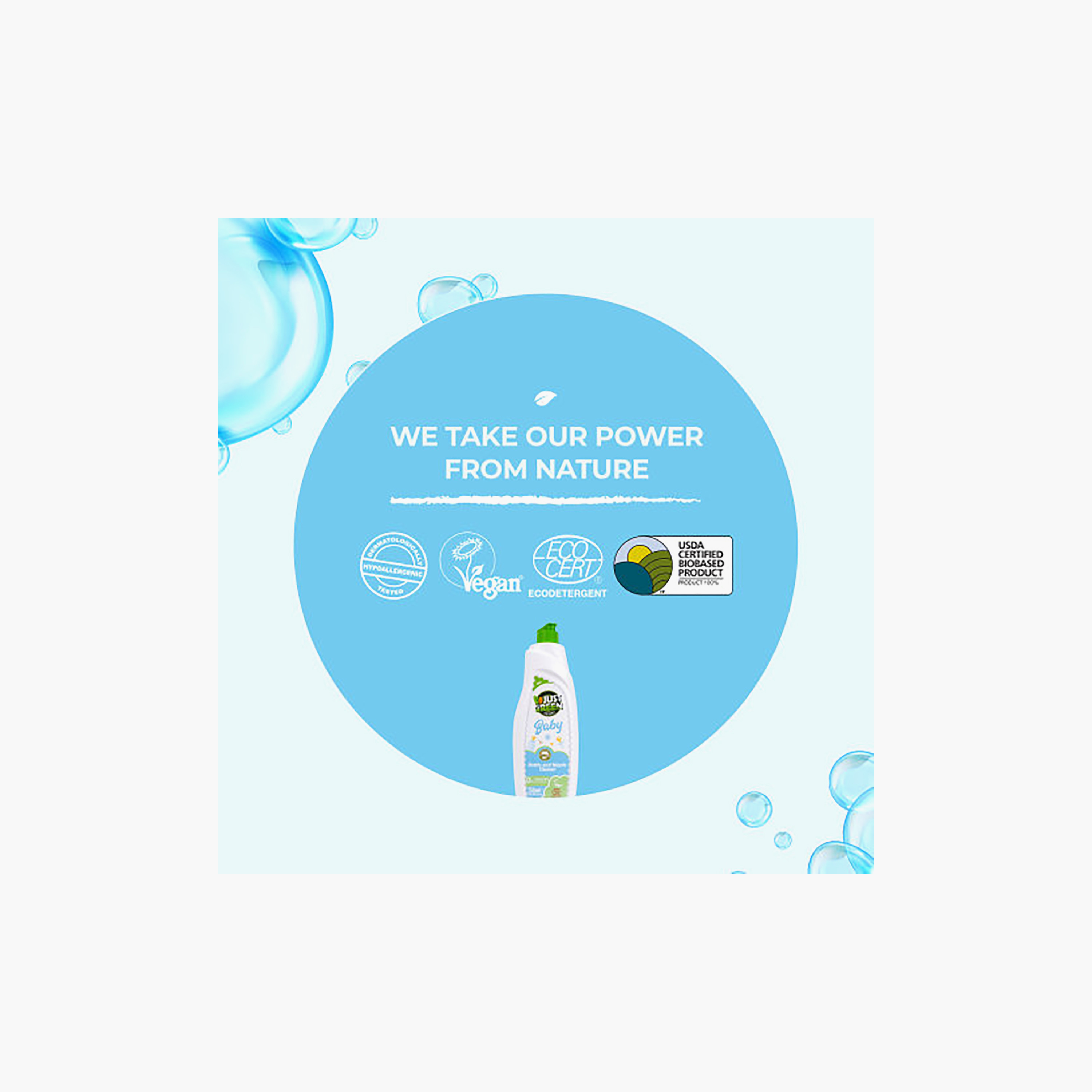 Just Green Organic Bottle & Nipple Cleanser - 750 ml-baby-feeding-cleaningliquids-image-4