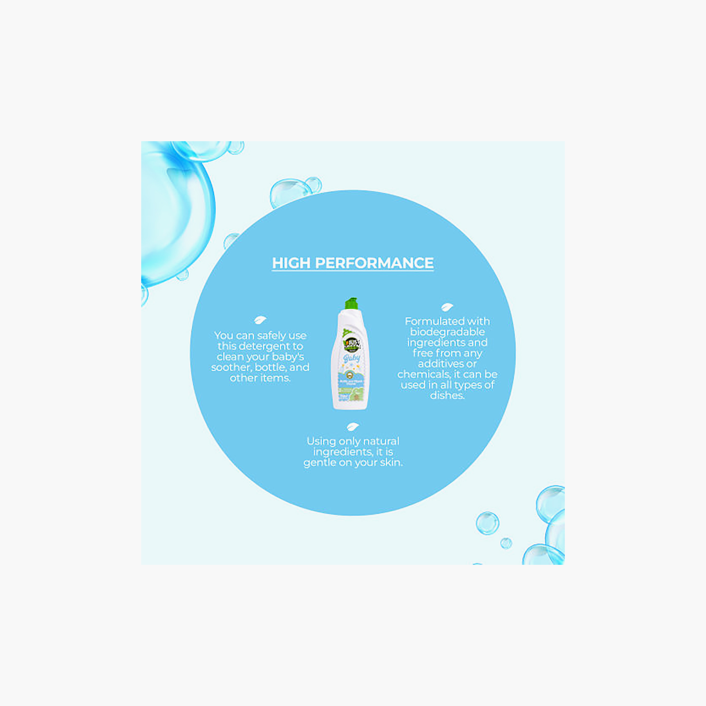 Just Green Organic Bottle & Nipple Cleanser - 750 ml-baby-feeding-cleaningliquids-image-5