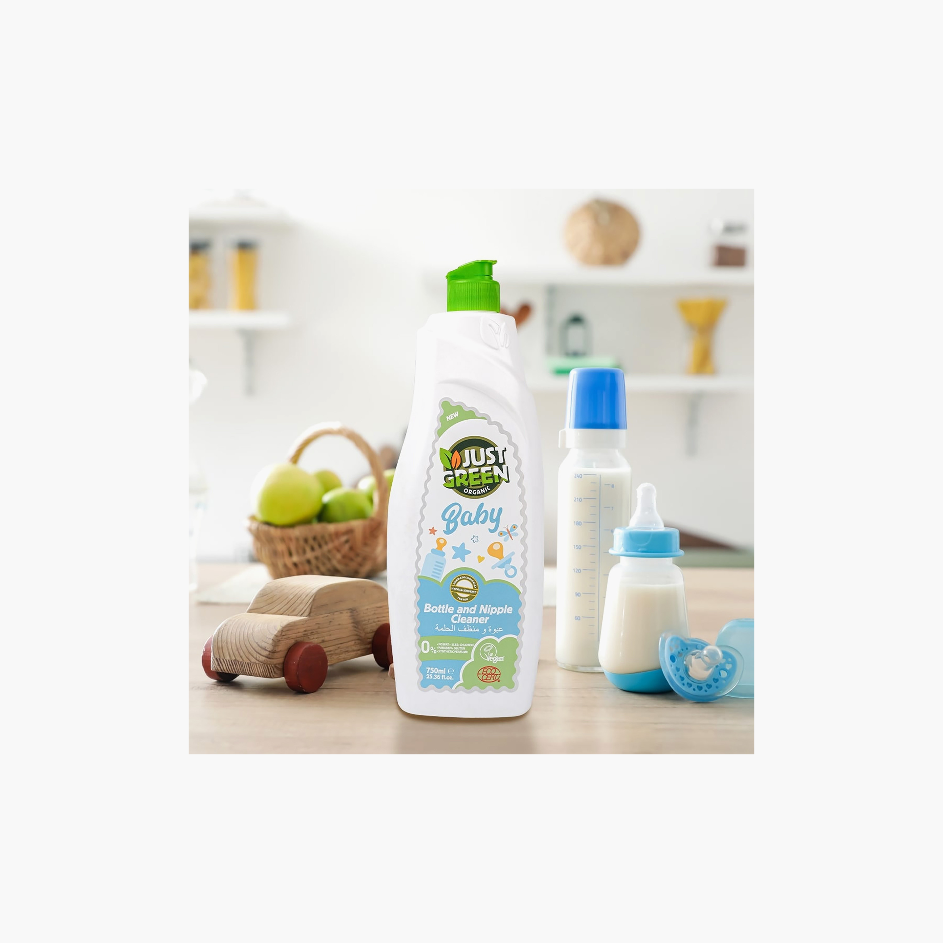 Just Green Organic Bottle & Nipple Cleanser - 750 ml-baby-feeding-cleaningliquids-image-8