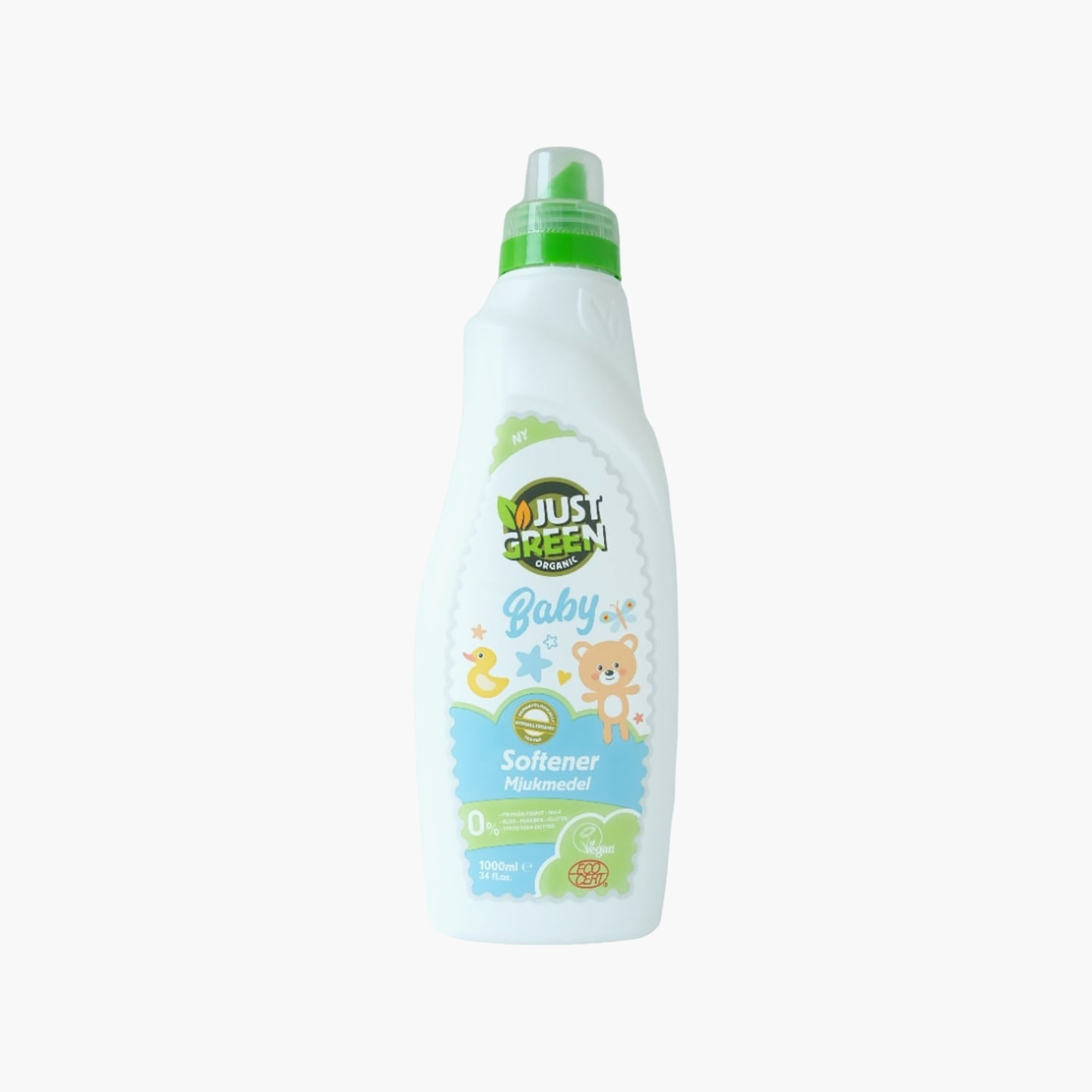 منعم ملابس عضوي من جاست جرين - 1000 مل-baby-feeding-cleaningliquids-image-1