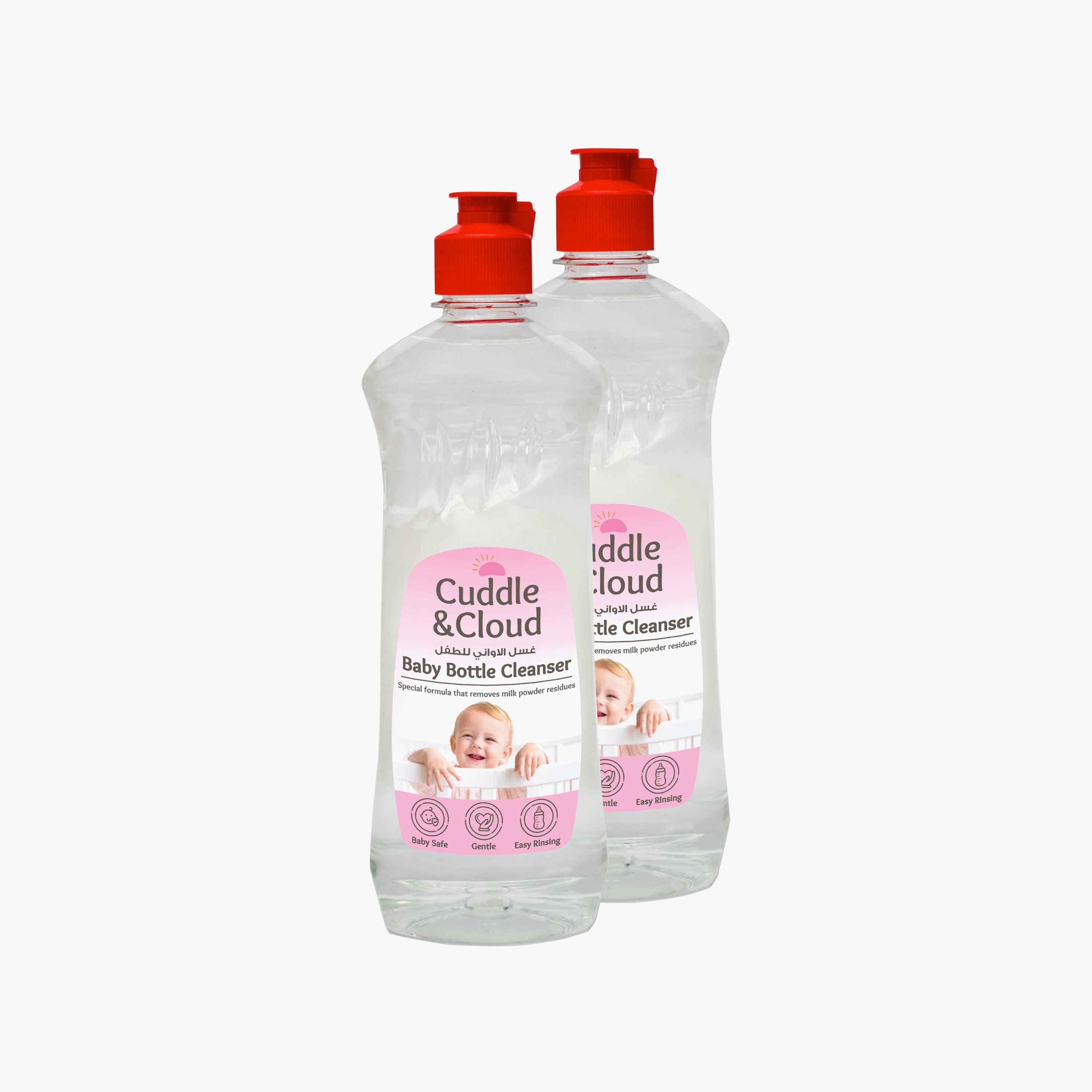 Cuddle & Cloud 2-Piece Bottle Cleanser - 500 ml-baby-feeding-cleaningliquids-image-1