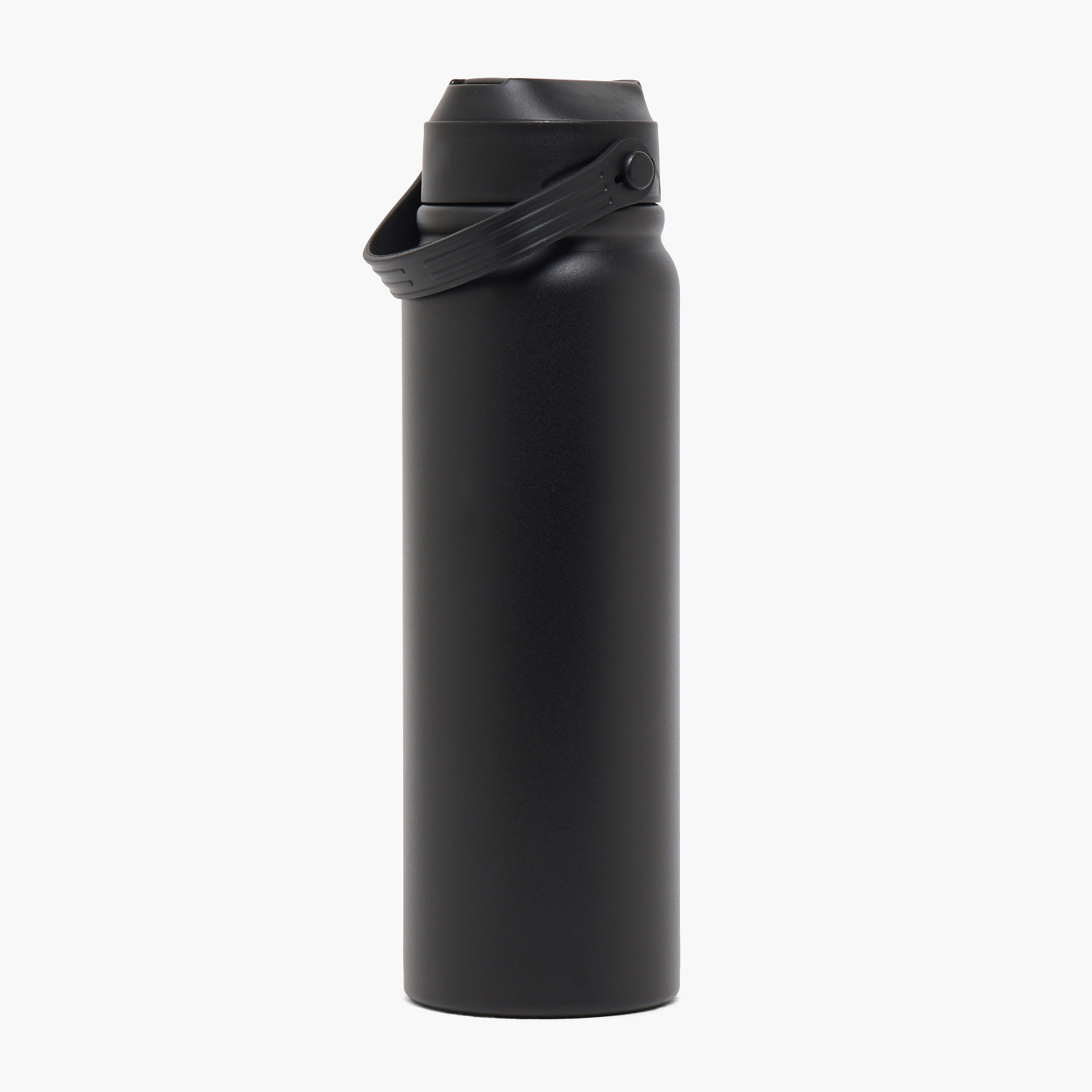 Solid Stainless Steel Water Bottle with Flip Spout and Handle - 800 ml-school-waterbottles-image-3