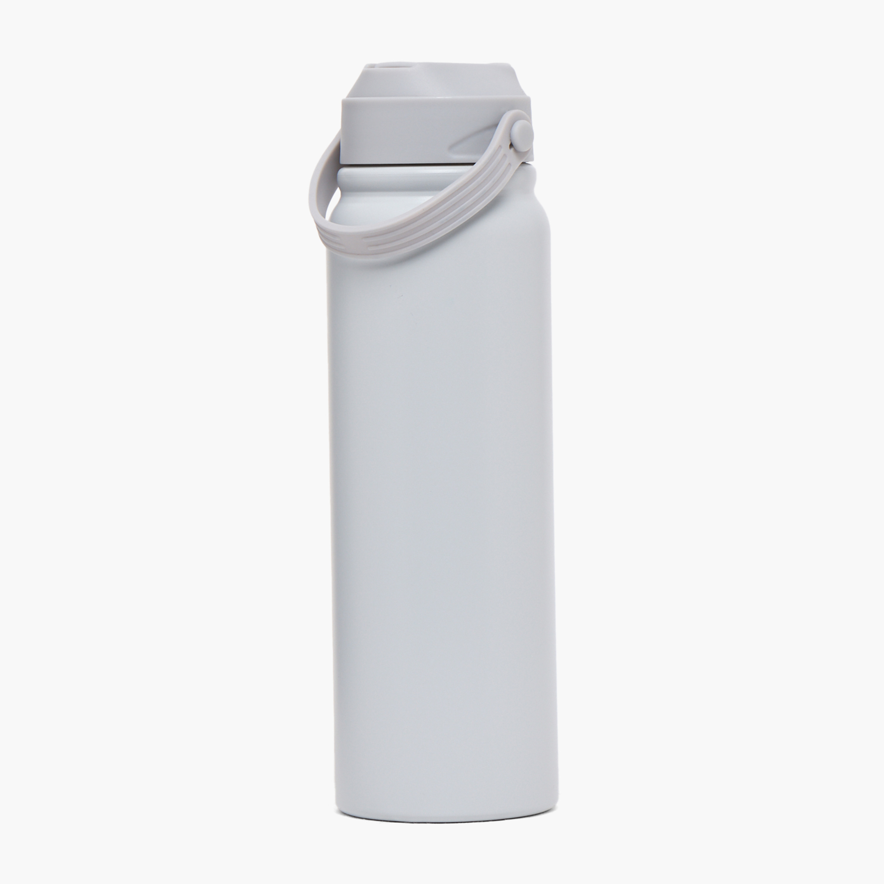 Solid Stainless Steel Water Bottle with Flip Spout and Handle - 800 ml-school-waterbottles-image-3
