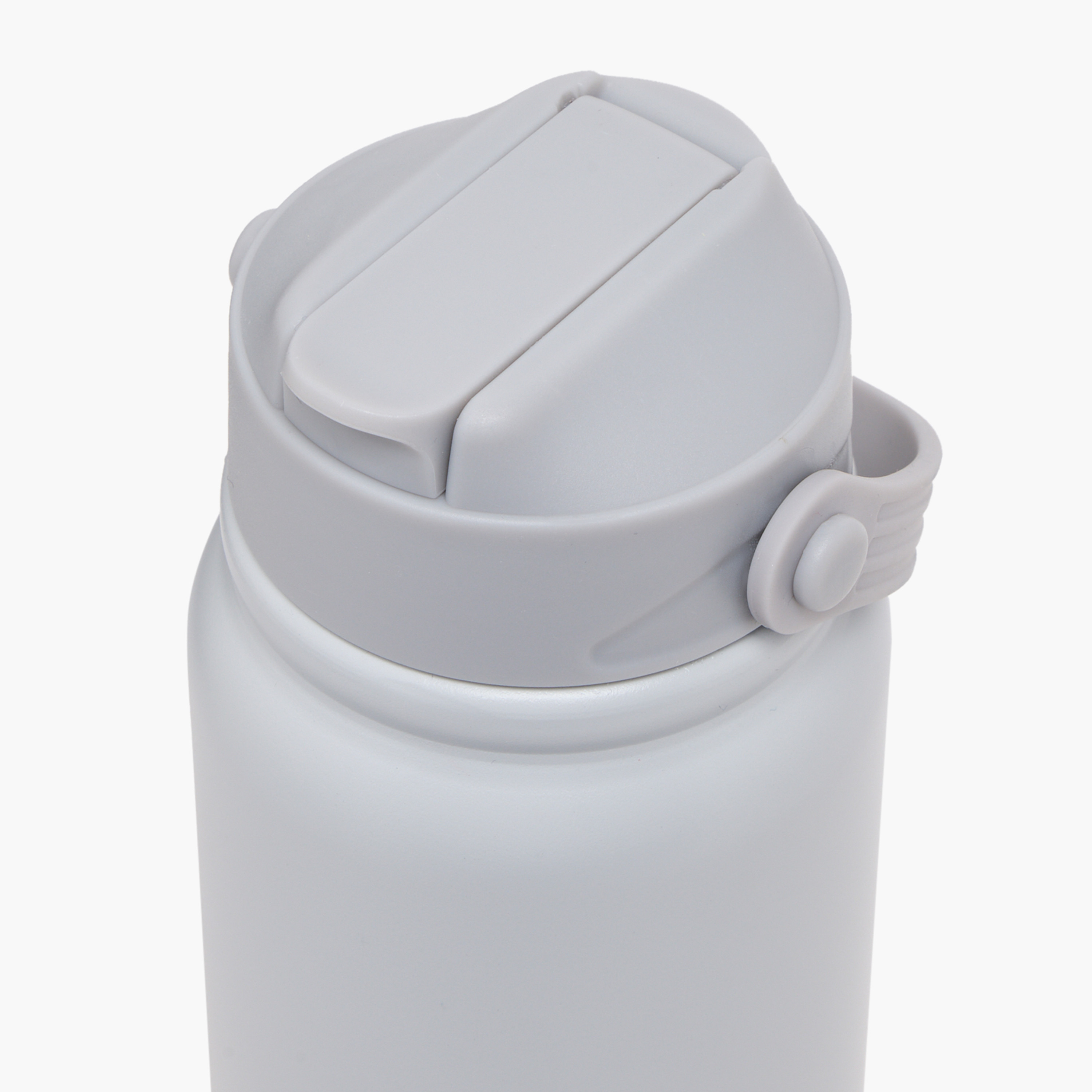 Solid Stainless Steel Water Bottle with Flip Spout and Handle - 800 ml-school-waterbottles-image-4