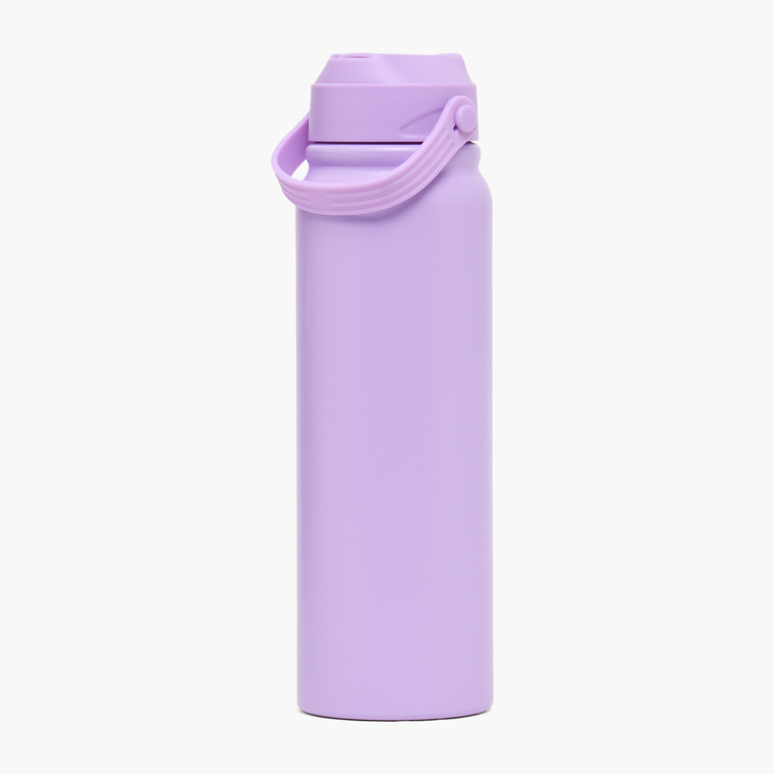 Solid Stainless Steel Water Bottle with Flip Spout and Handle - 800 ml-school-waterbottles-image-3