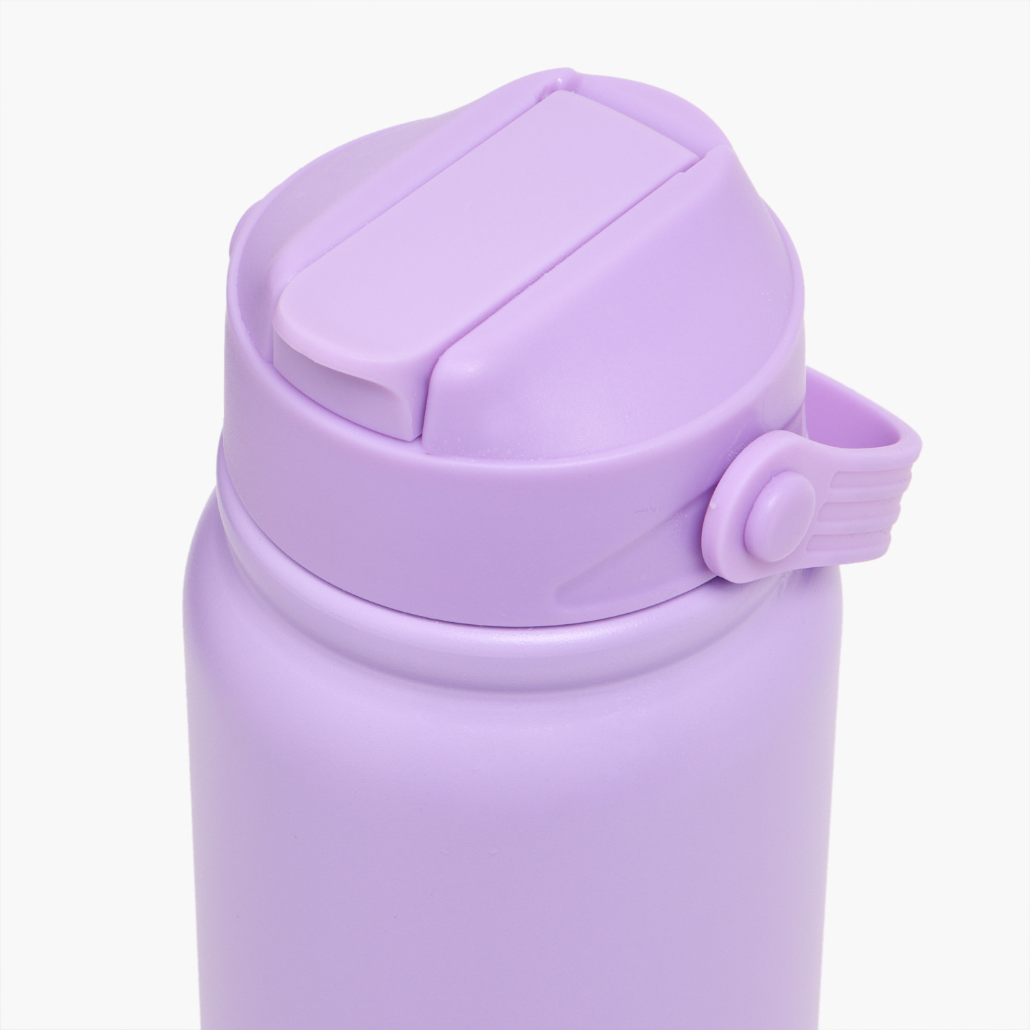 Solid Stainless Steel Water Bottle with Flip Spout and Handle - 800 ml-school-waterbottles-image-4
