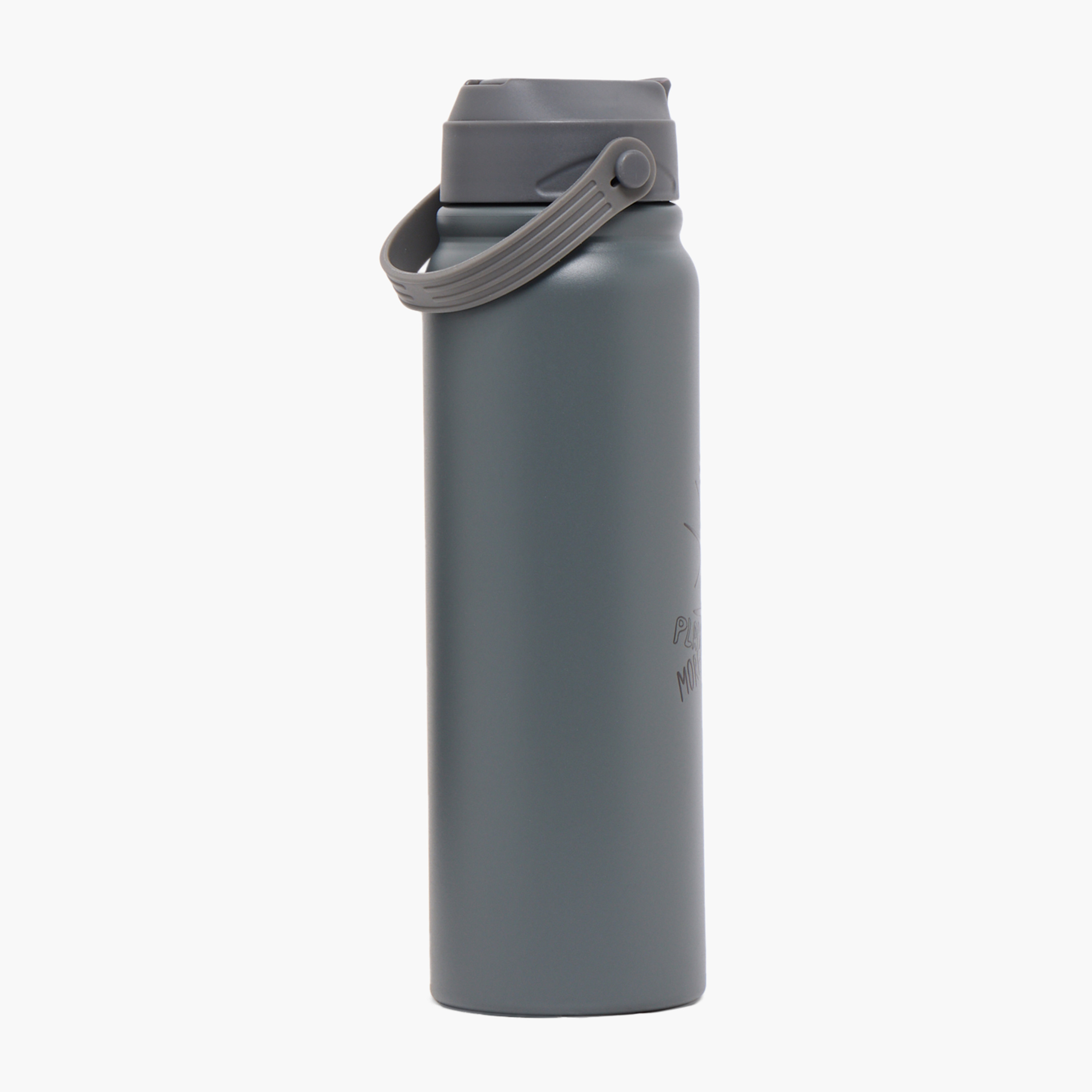 Football Print Stainless Steel Water Bottle with Flip Spout and Handle - 800 ml-school-waterbottles-image-3