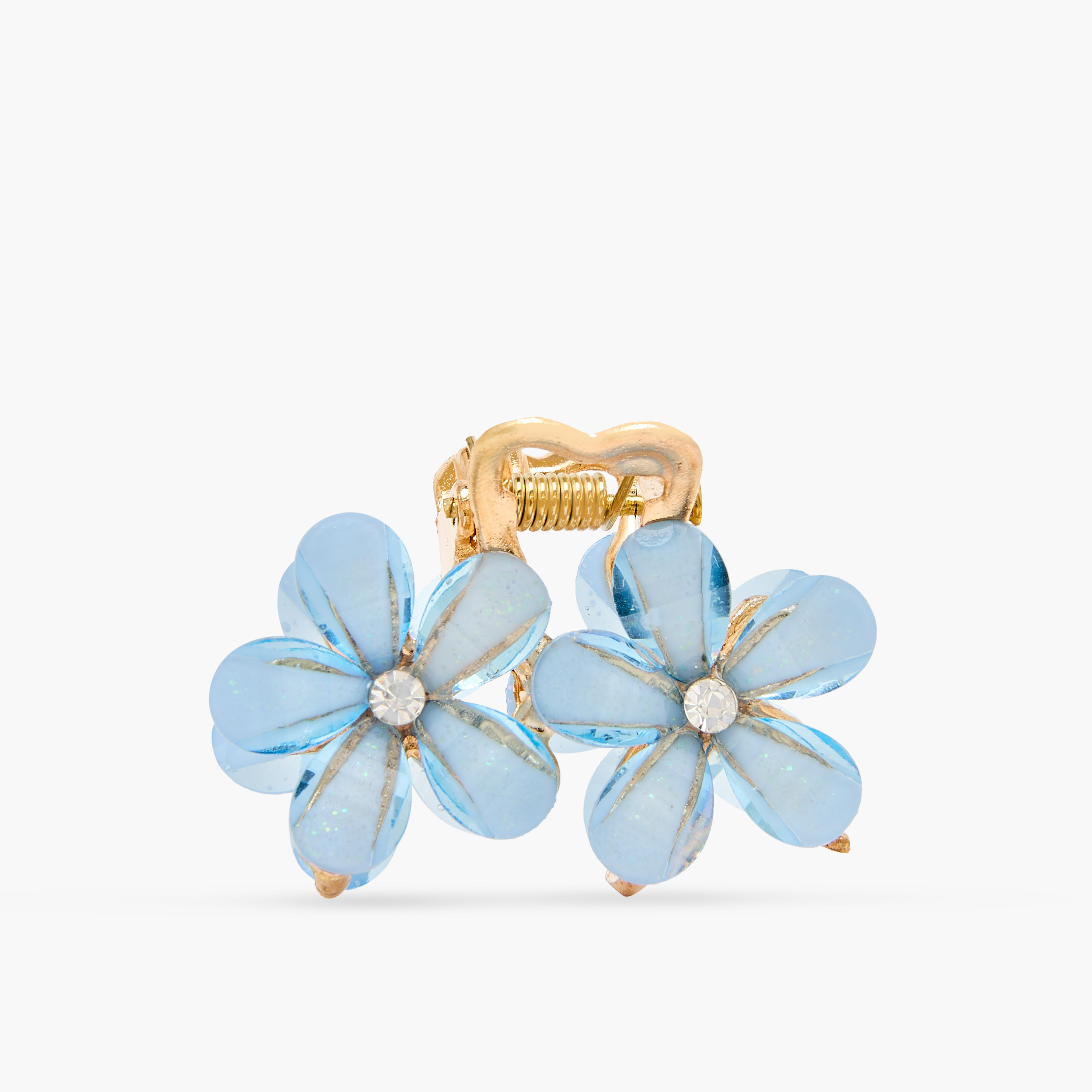 Pack of 2 Floral Hair Clamp with Embellishment-women-hairaccessories-clamps-image-3