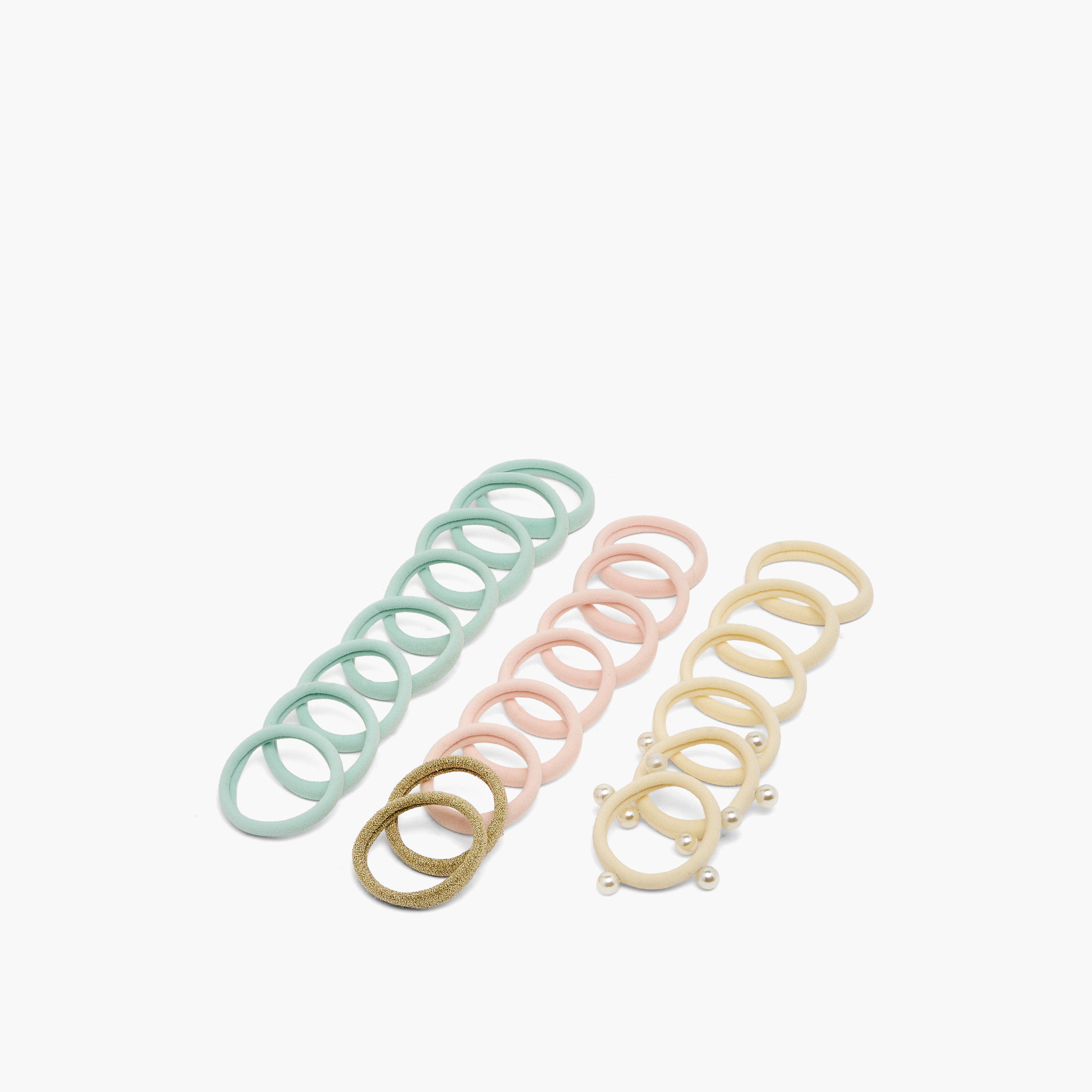 مجموعة ربطات شعر بارزة الملمس عدد 22-women-hairaccessories-bands-image-2