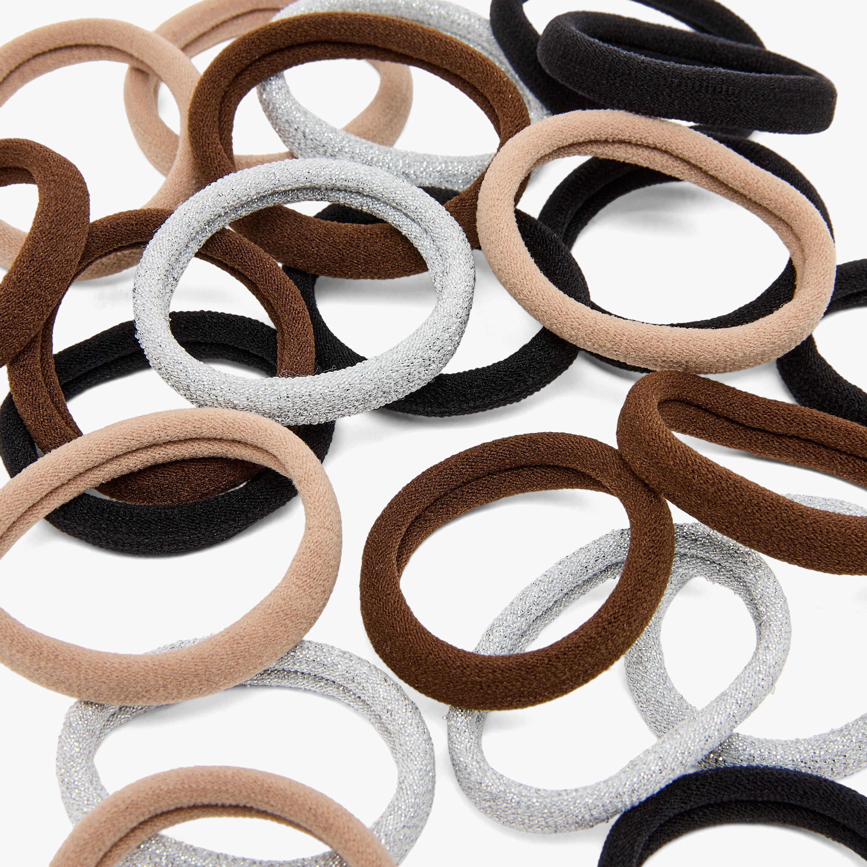Pack of 22 Elastic Hair Tie-women-hairaccessories-sets-image-4