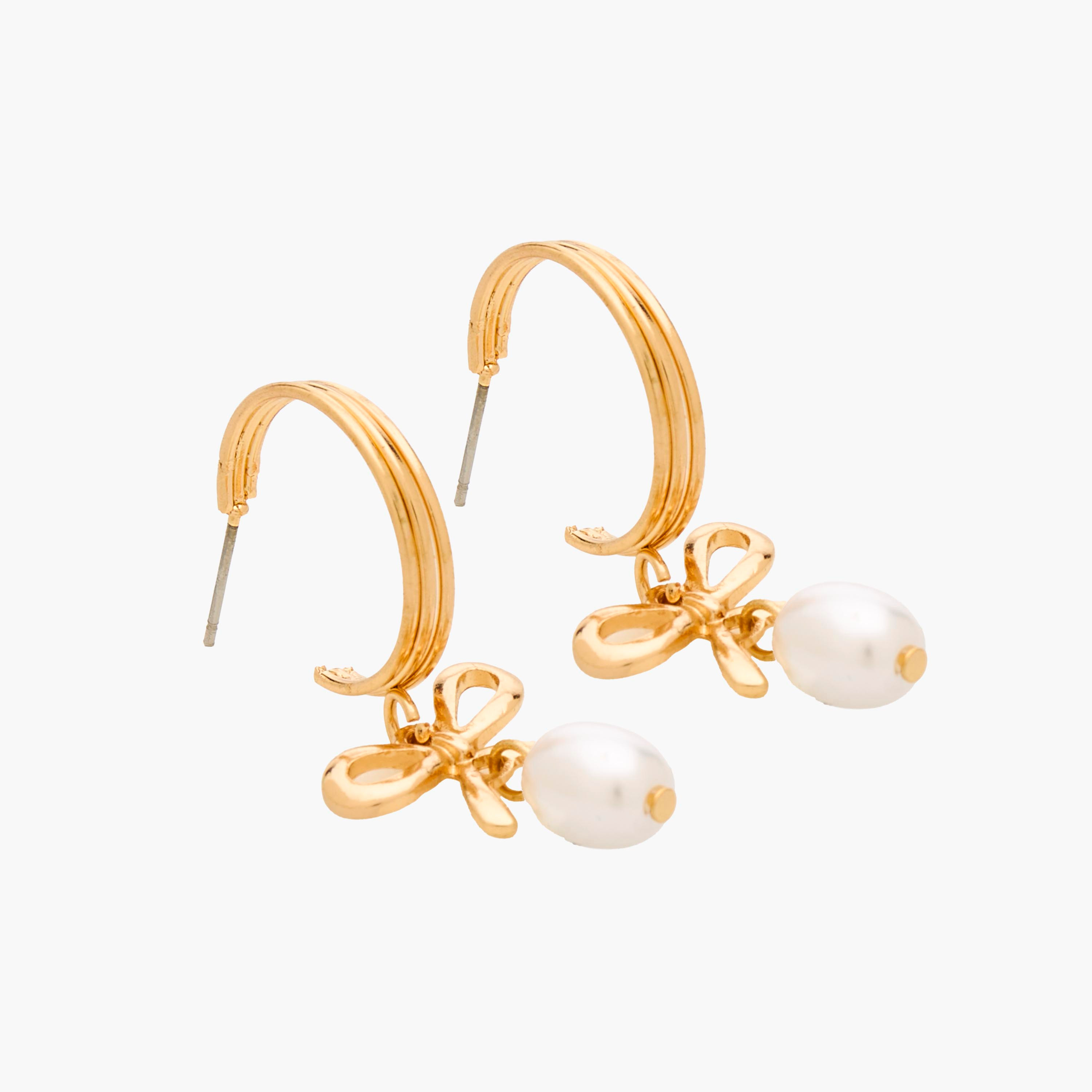 Pack of 3 Metallic Finish Hoop Earrings with Pushback Closure-women-watchesandjewellery-jewellery-earrings-image-2
