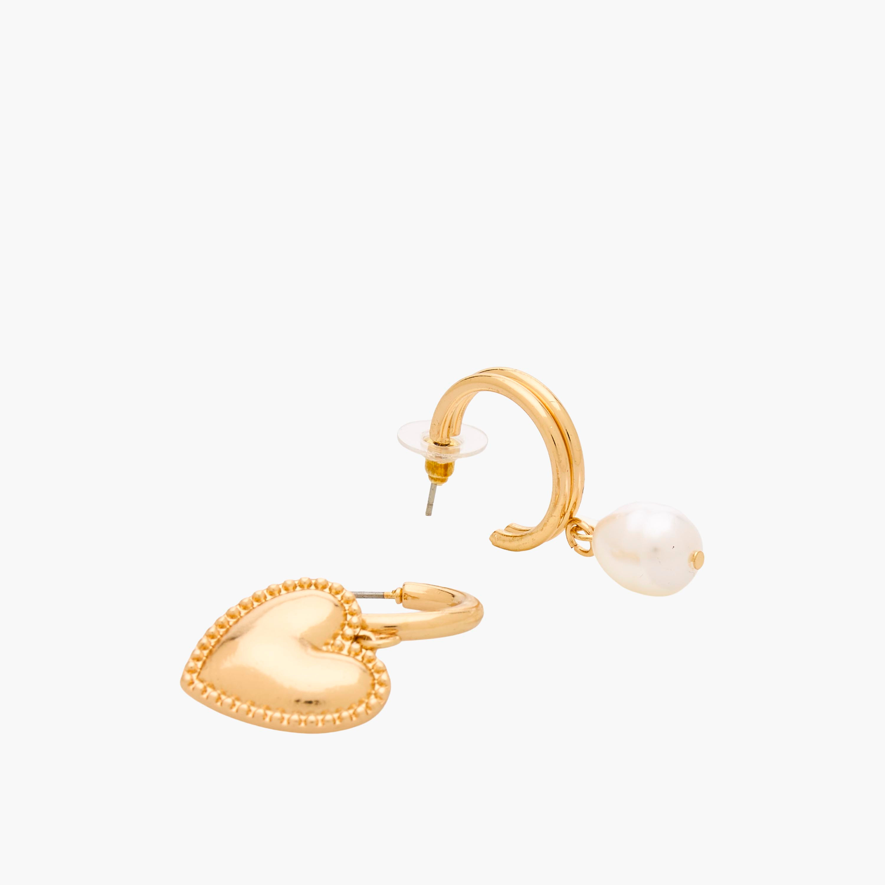 Pack of 3 Metallic Finish Hoop Earrings with Pushback Closure-women-watchesandjewellery-jewellery-earrings-image-5