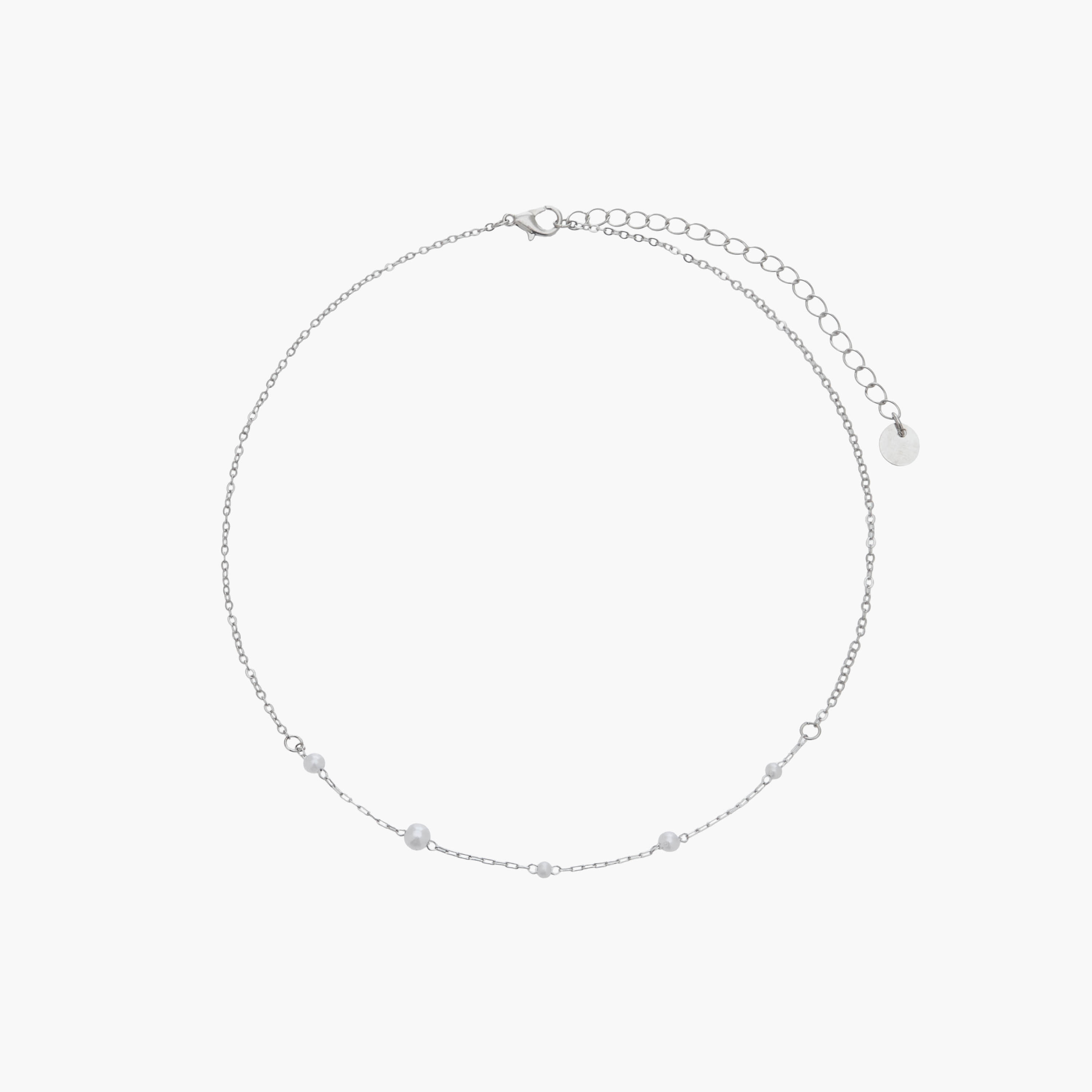 أعقاد فضية اللون بتفاصيل لؤلؤ - طقم من قطعتين-women-watchesandjewellery-jewellery-necklacesandpendants-image-2