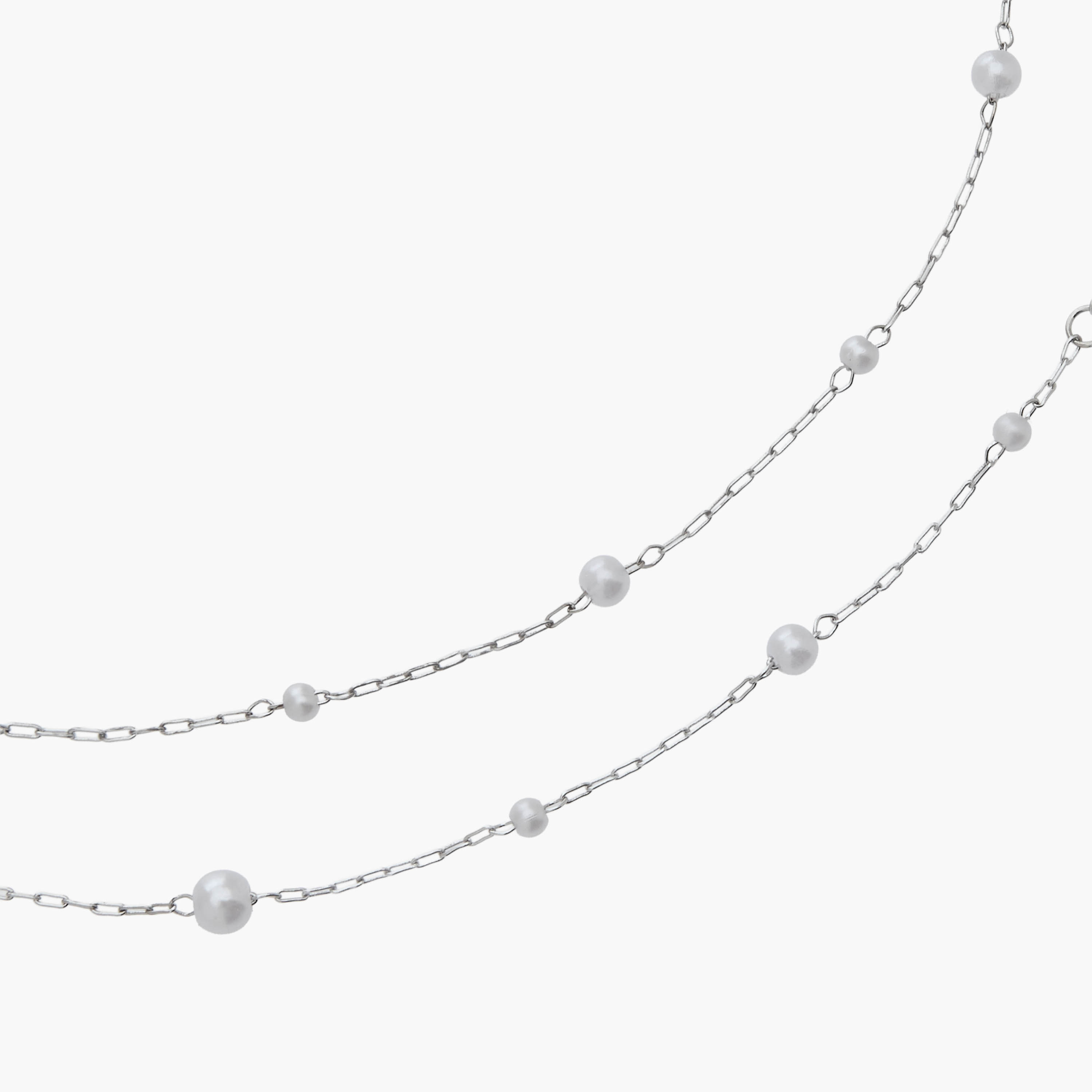 أعقاد فضية اللون بتفاصيل لؤلؤ - طقم من قطعتين-women-watchesandjewellery-jewellery-necklacesandpendants-image-5