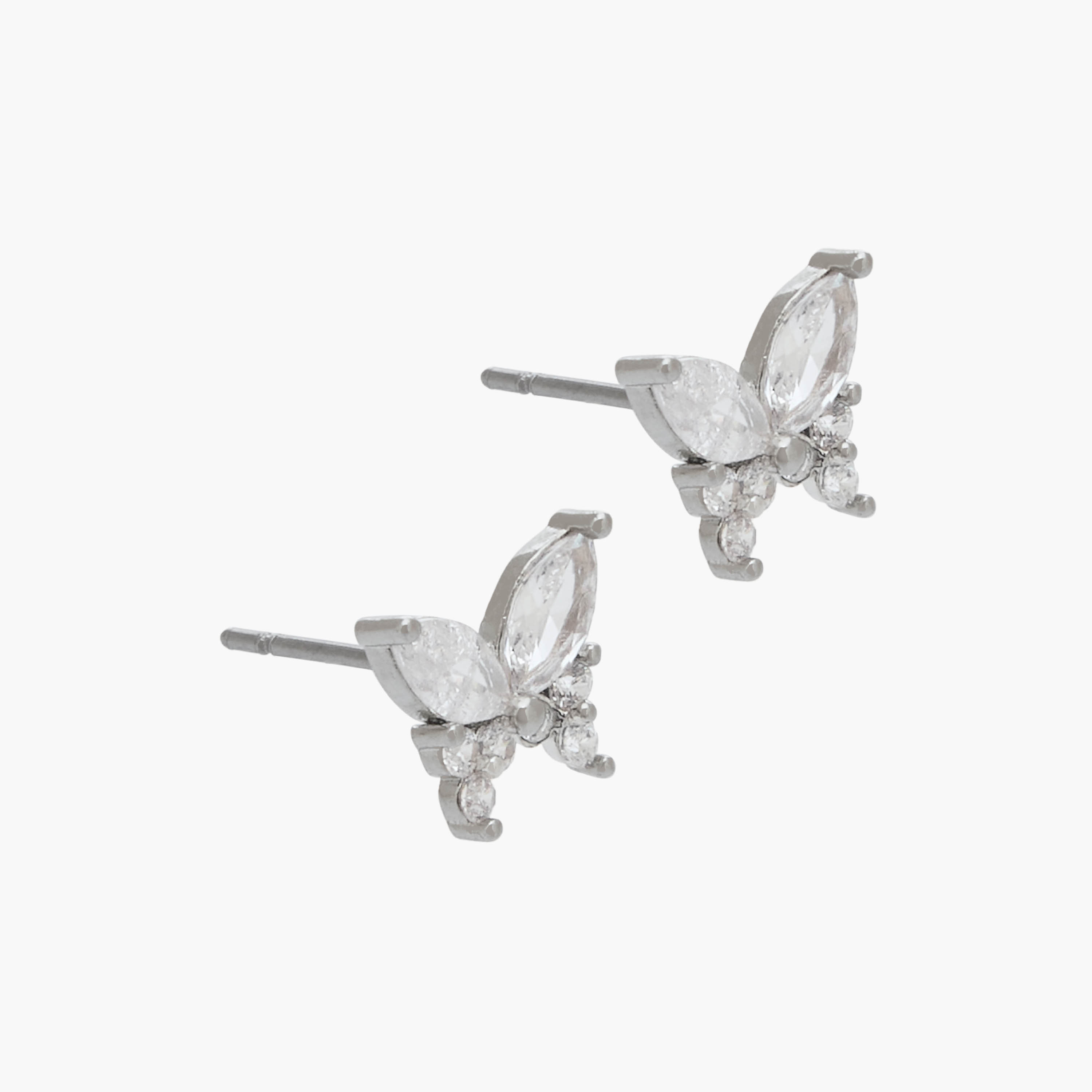 Set of 2 - Cubic Zirconia Stone Embellished Butterfly Pendant Necklace and Earrings-women-watchesandjewellery-jewellery-jewellerysets-image-4