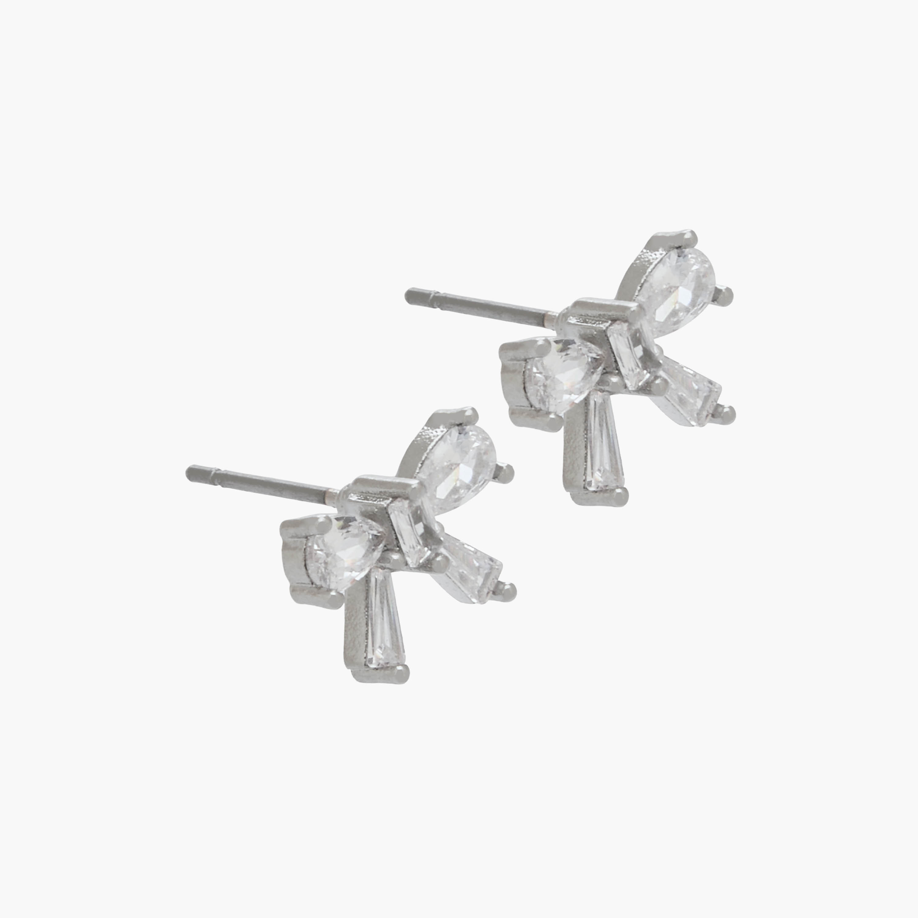 Set of 2 - Cubic Zirconia Embellished Bow Pendant Necklace and Earrings-women-watchesandjewellery-jewellery-jewellerysets-image-4