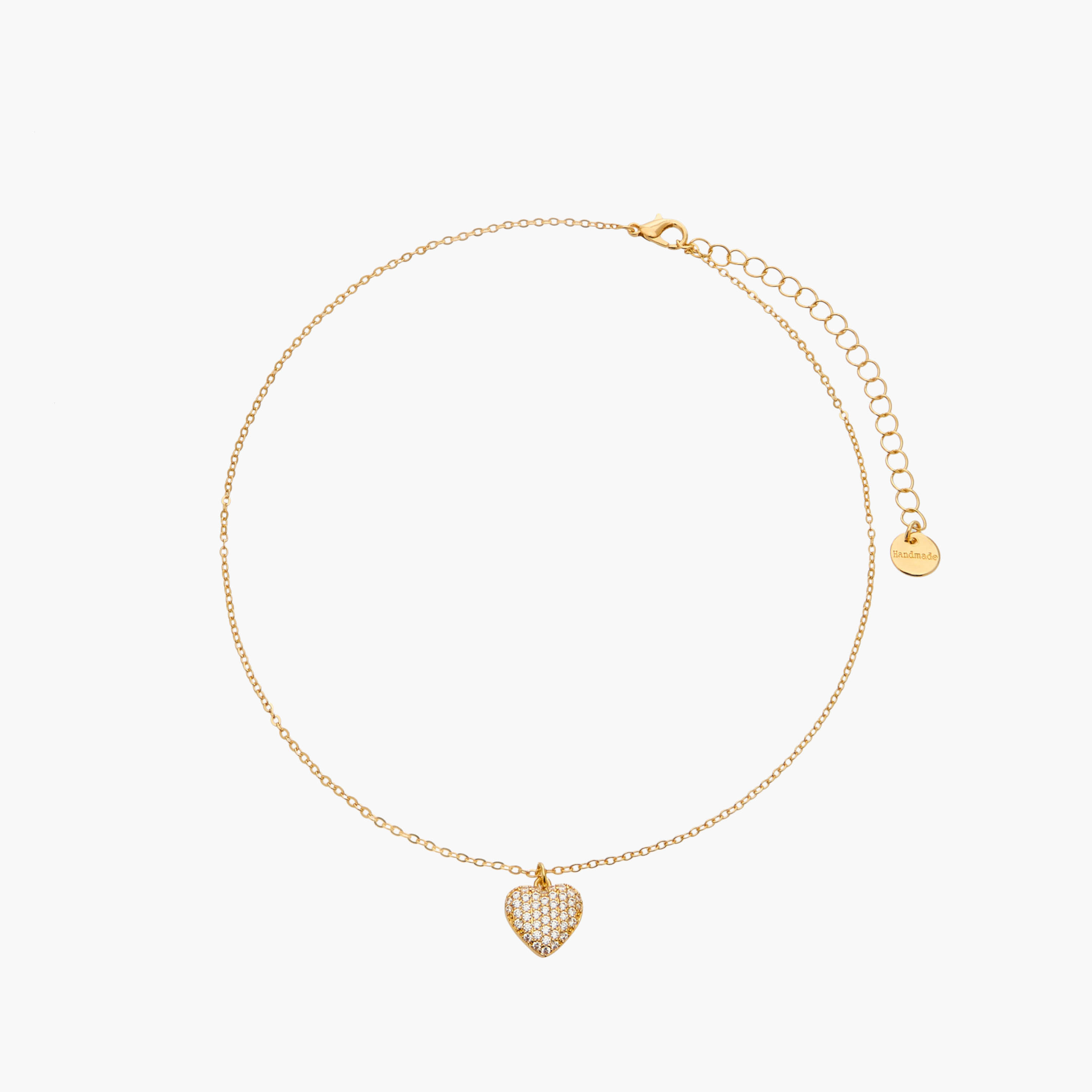 طقم عقد وحلقان بدلاية قلب مرصّعة بأحجار الزركون المكعب - قطعتان-women-watchesandjewellery-jewellery-jewellerysets-image-2
